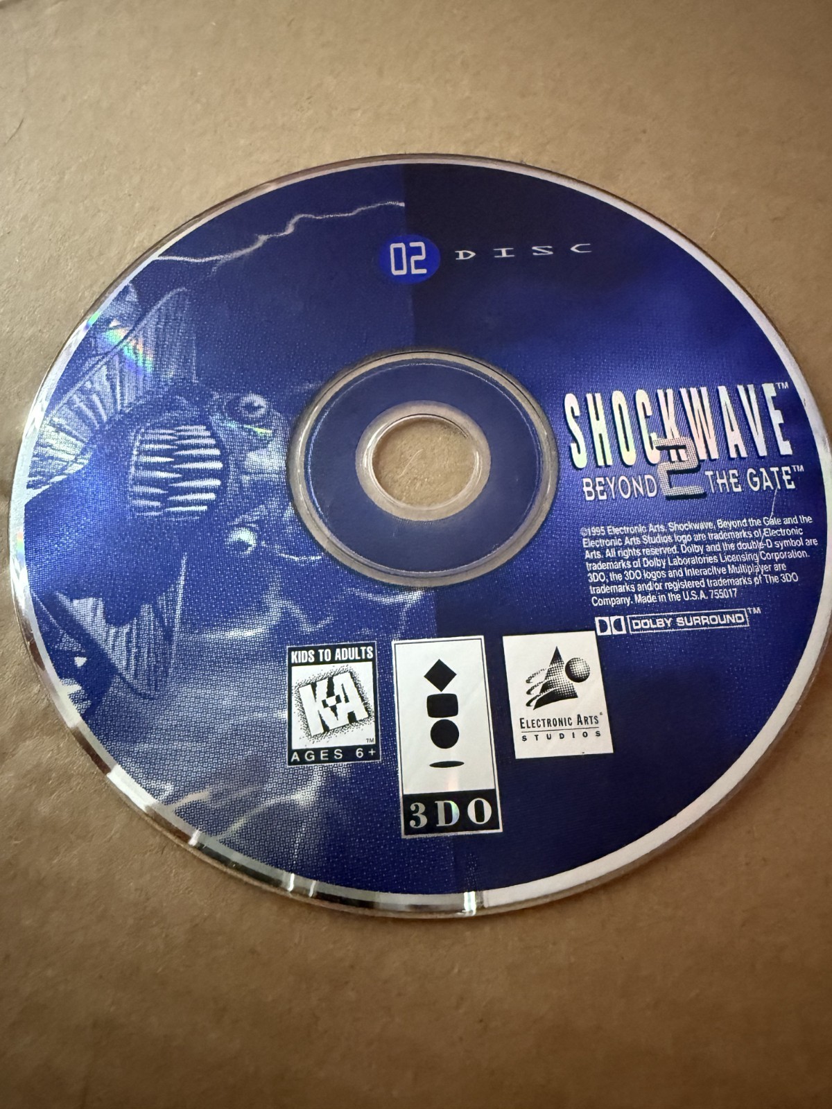 Shockwave 2: Beyond The Gate (3DO, 1995) DISC 2 ONLY NO TRACKING (#1998)