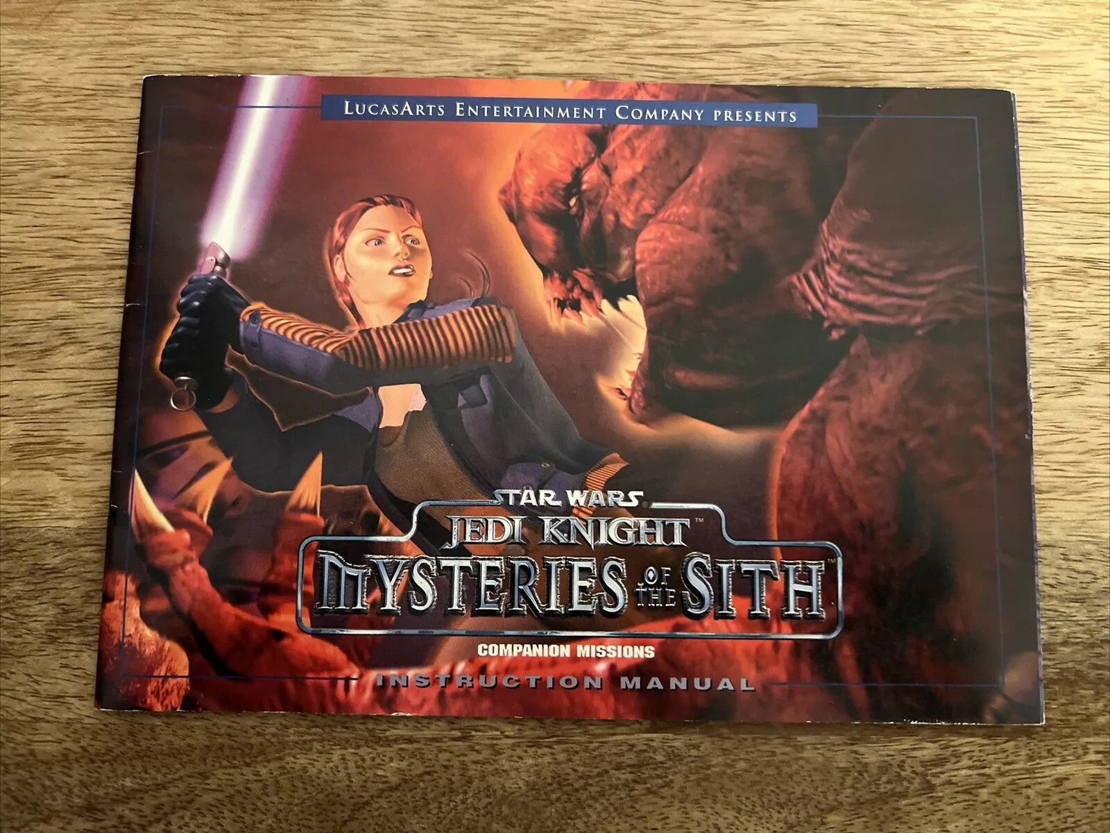 Star Wars Jedi Knight Mysteries Of The Sith Instructions Manual Book