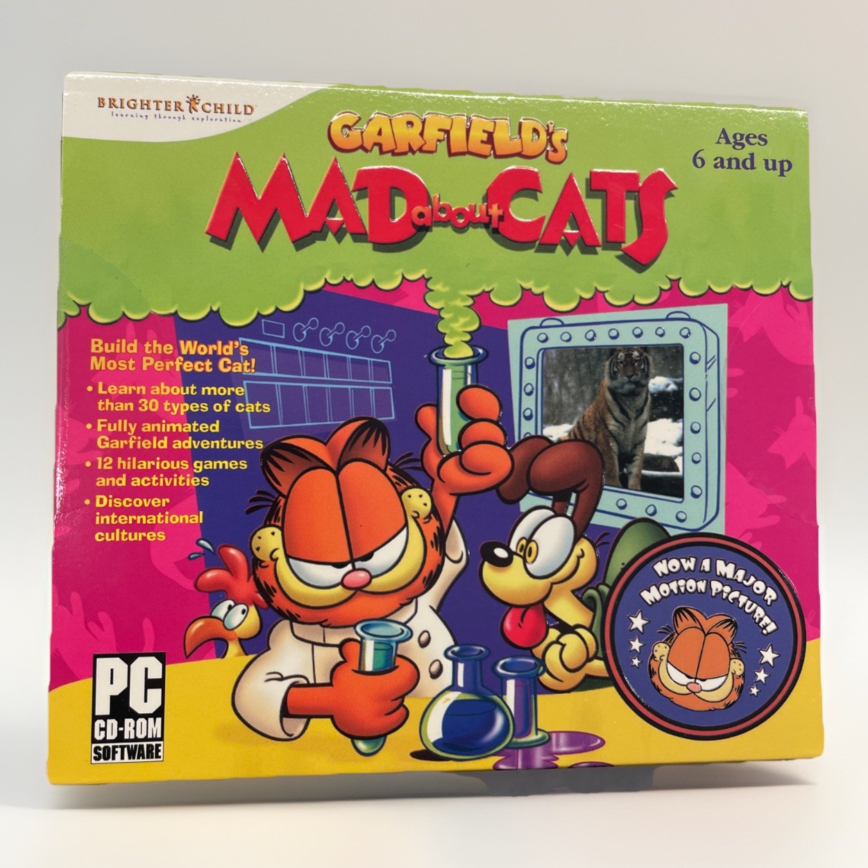 Garfield’s Mad About Cats CD-ROM PC Game New Sealed