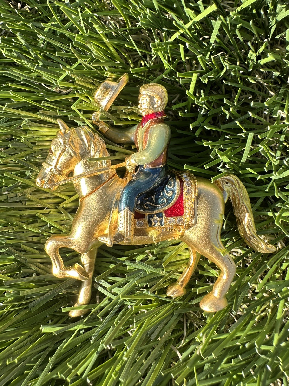 ⭐️Estee Lauder “Rodeo Cowboy” Solid Perfume Compact Equestrian⭐️