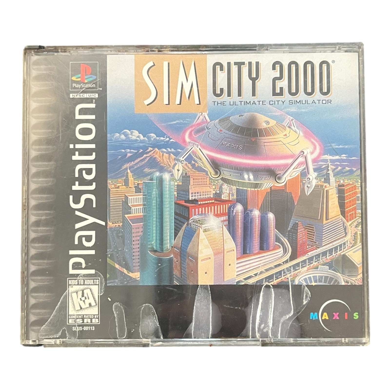 Sim City 2000 PlayStation 1 PS1 Video Game City Building Simulation