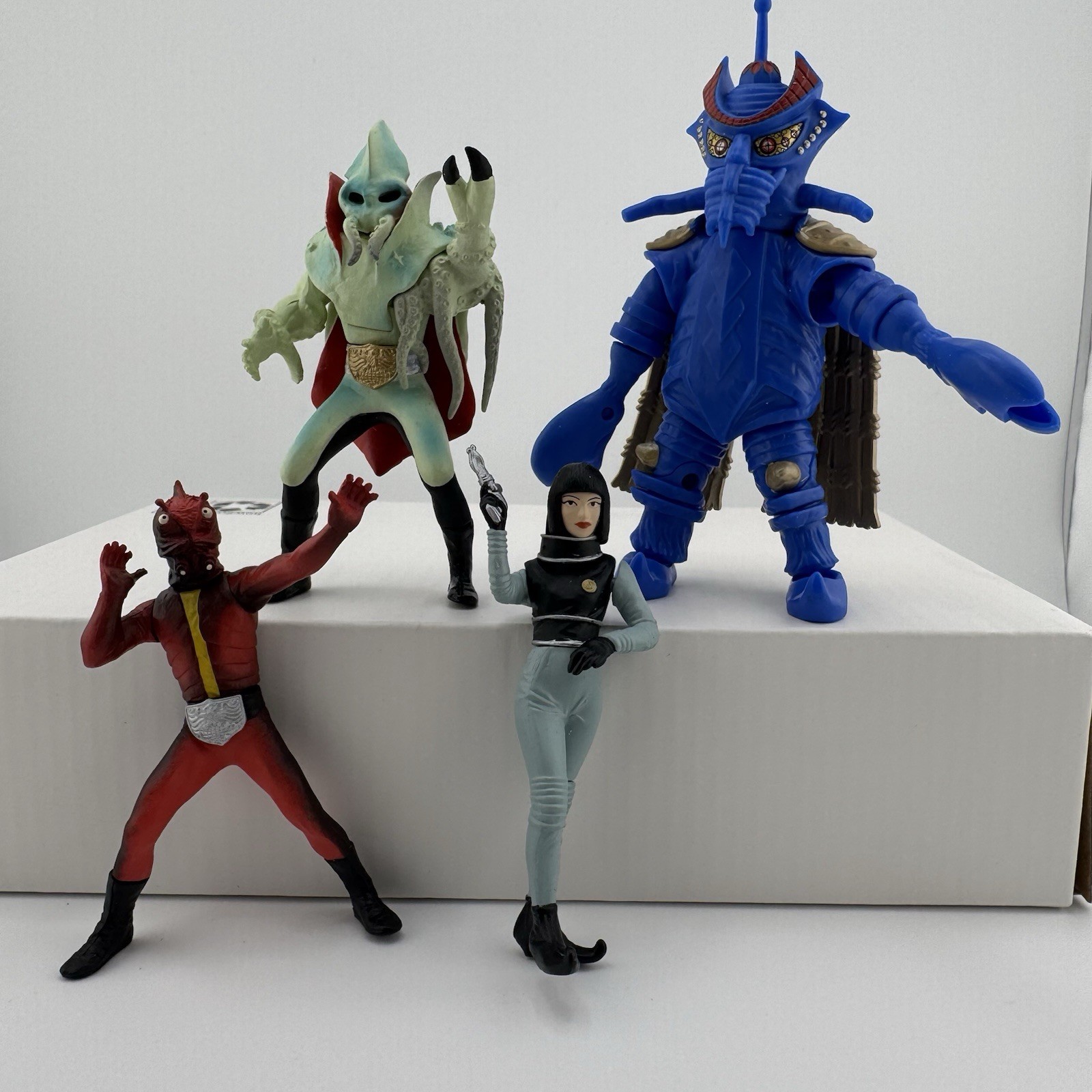 Vintage Japan Figure Lot Kamen Rider Ultraman Godzilla Bandai HG Gashapon Toys