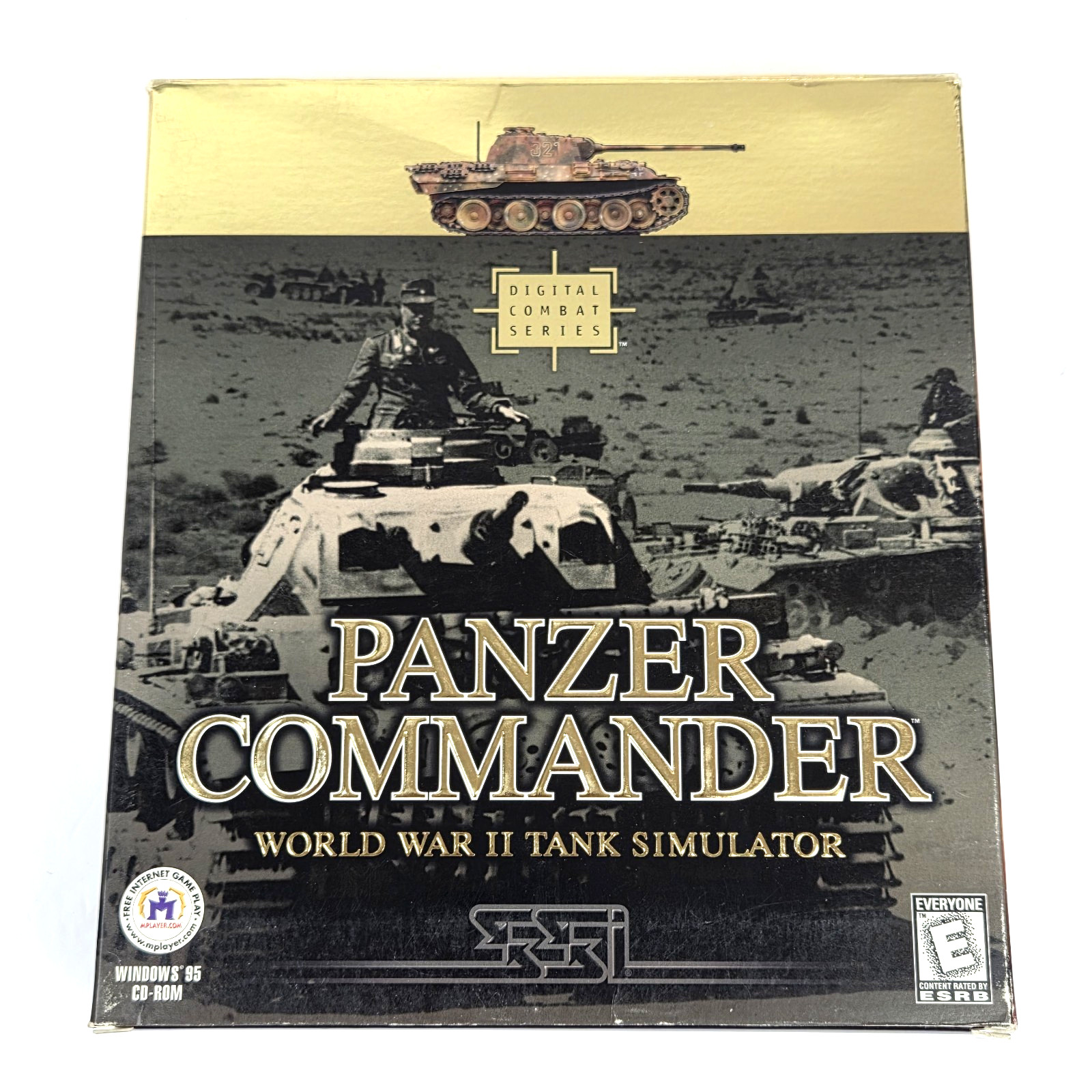 Panzer Commander (PC Game, 1998, CD-ROM) CIB W/Manual Reference Card