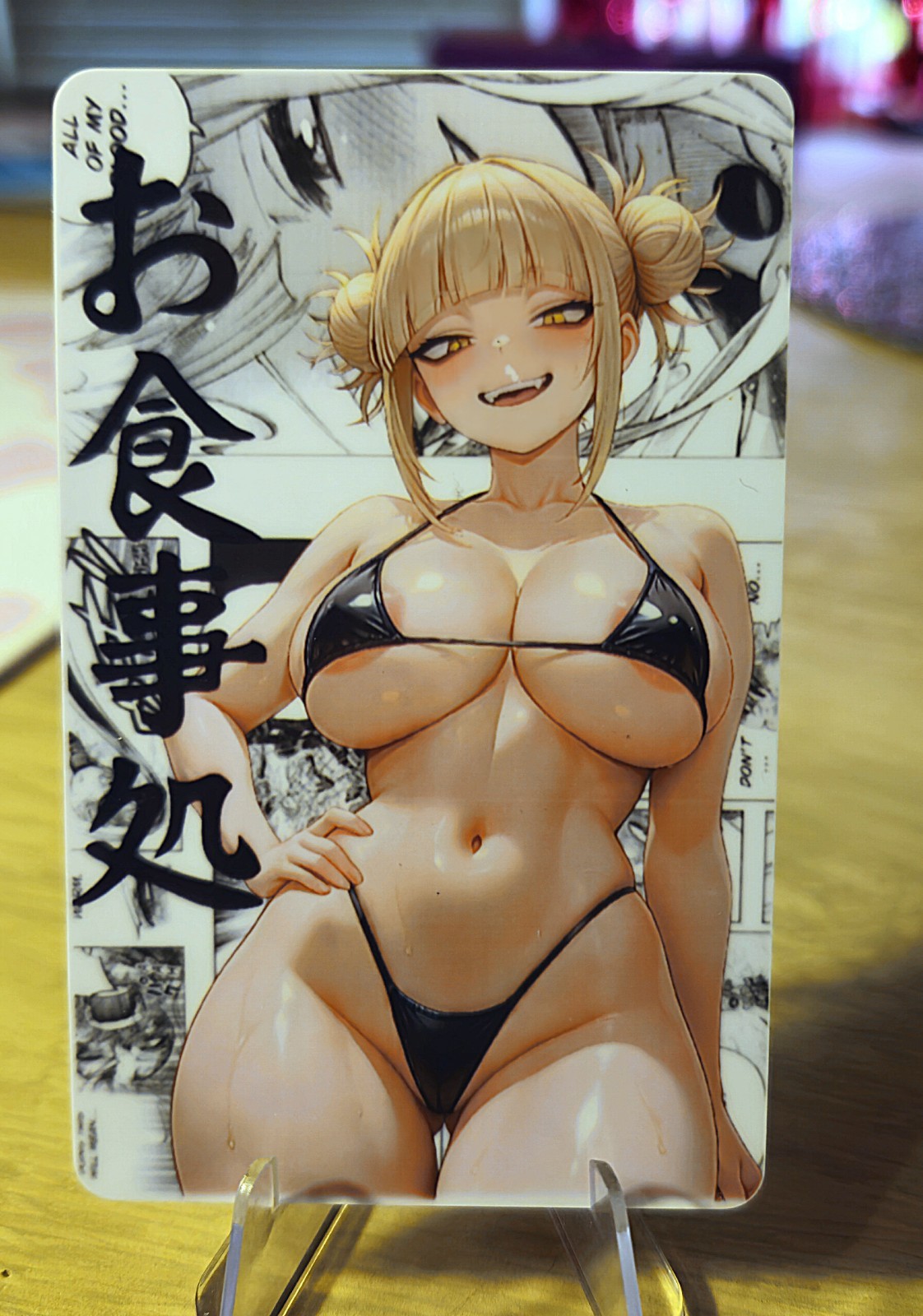 Himiko Toga Plastic Waifu Trading Card My Hero Academia
