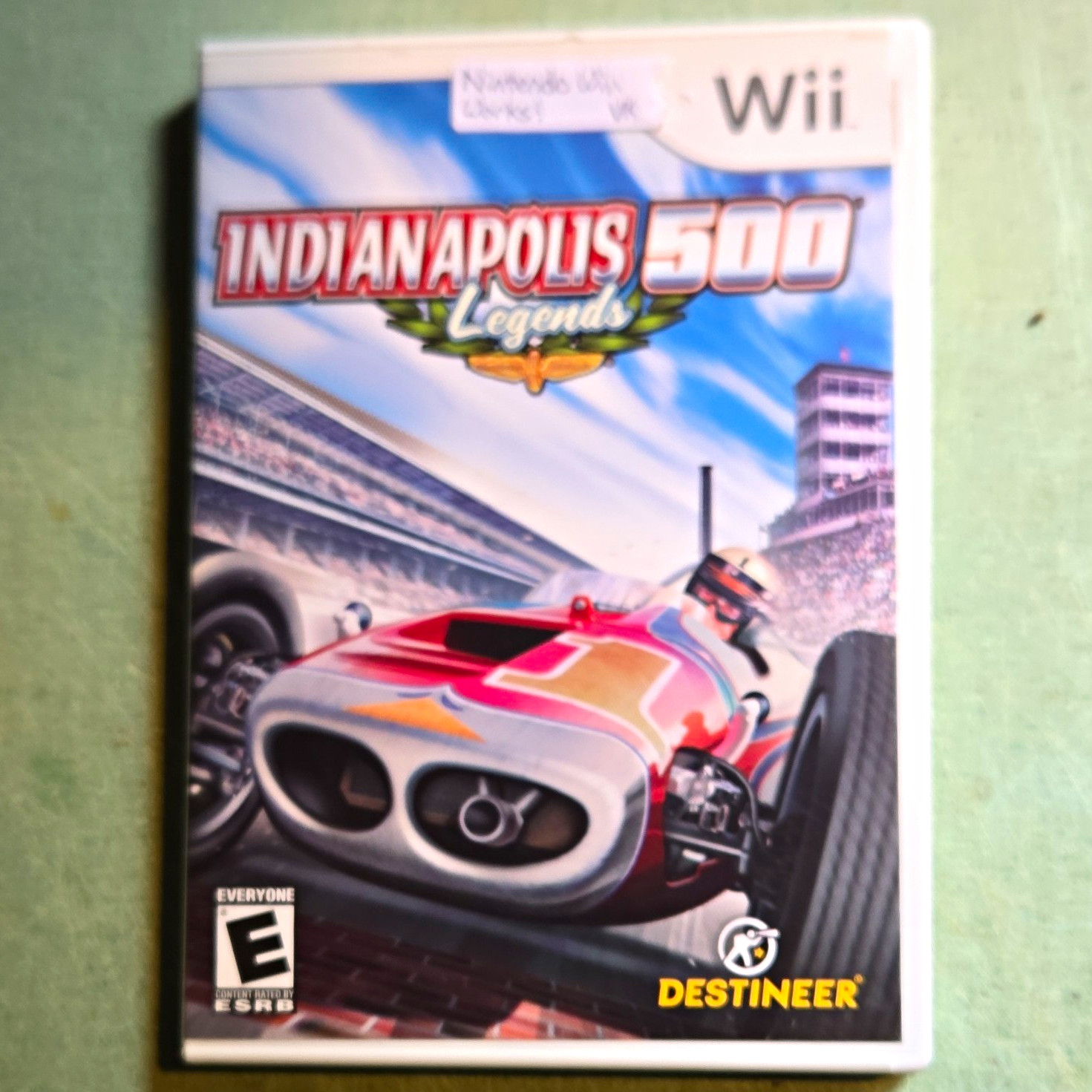Destineer Indianapolis 500 Legends Nintendo Wii Racing E Complete w/ Case Manual
