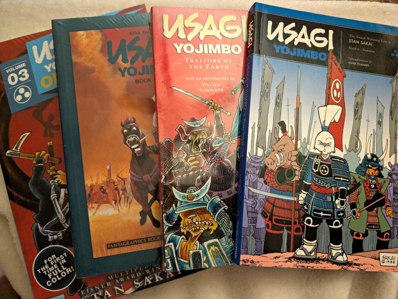 Usagi Yojimbo Mixed Lot TPB Book One + Book Two + Traitors of Earth Stan Sakai