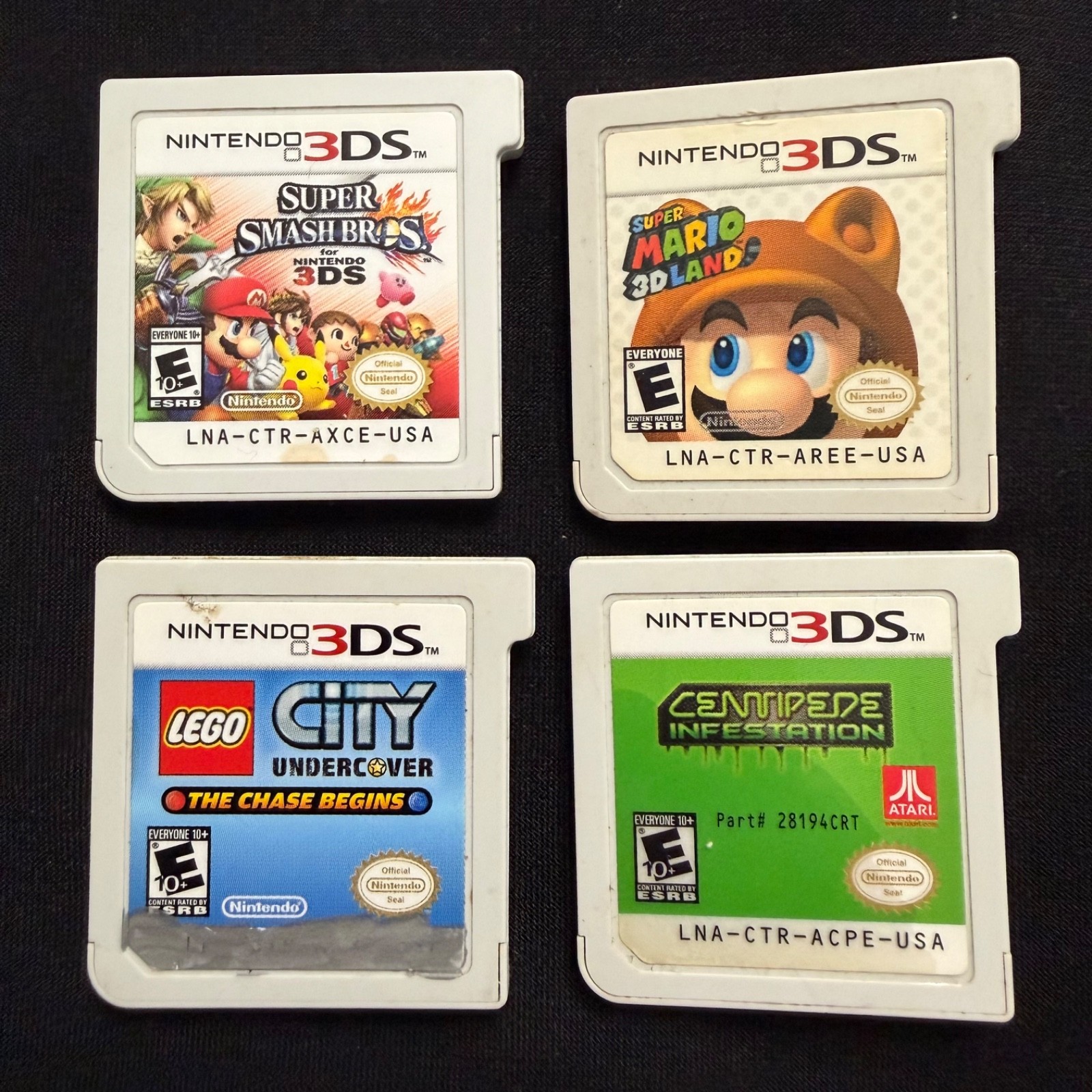 Nintendo 3DS Bundle – Smash Bros, Super Mario 3D Land, Centipede, City Undercovr