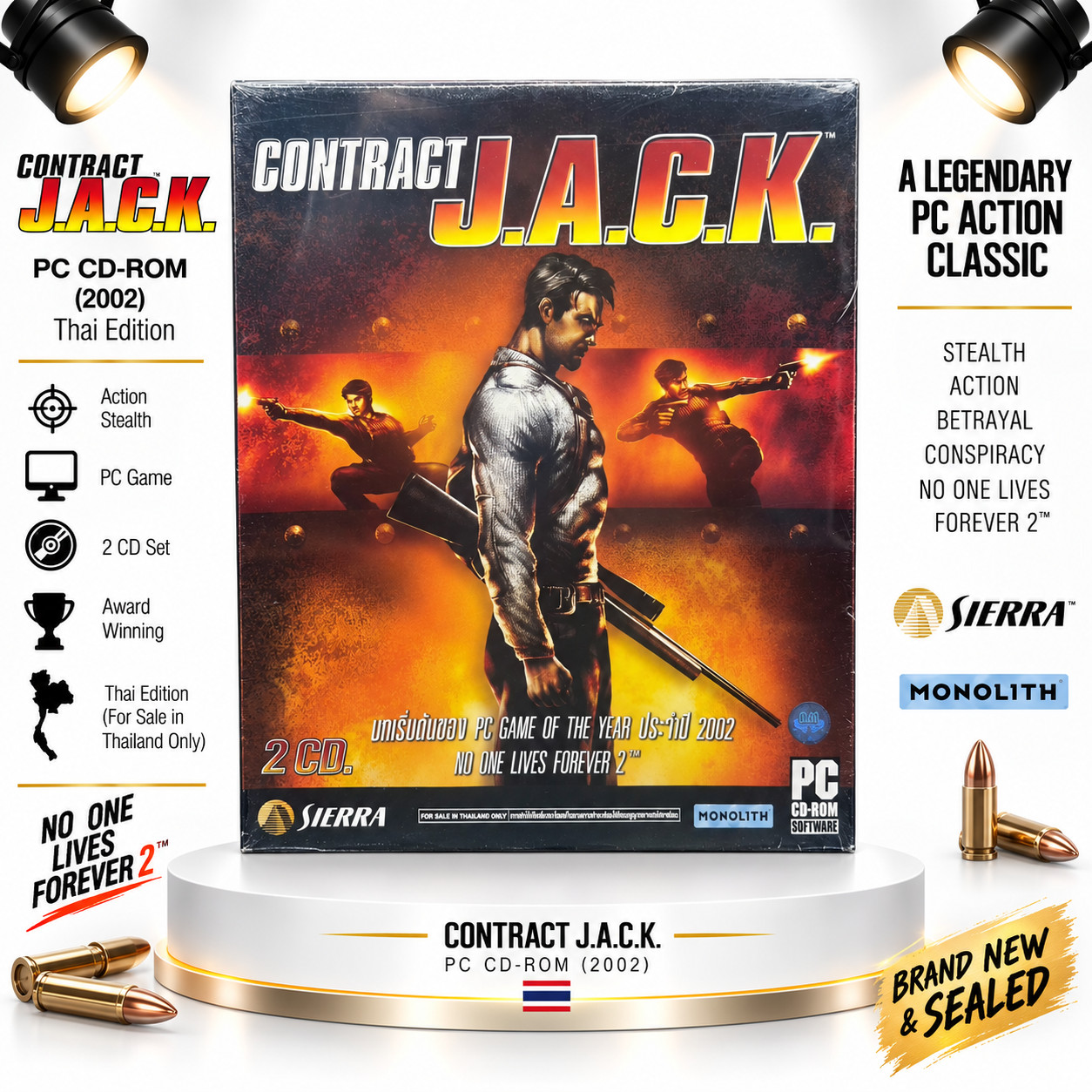 Contract J.A.C.K. PC Big Box Thailand 2002 Factory Sealed Ultra Rare