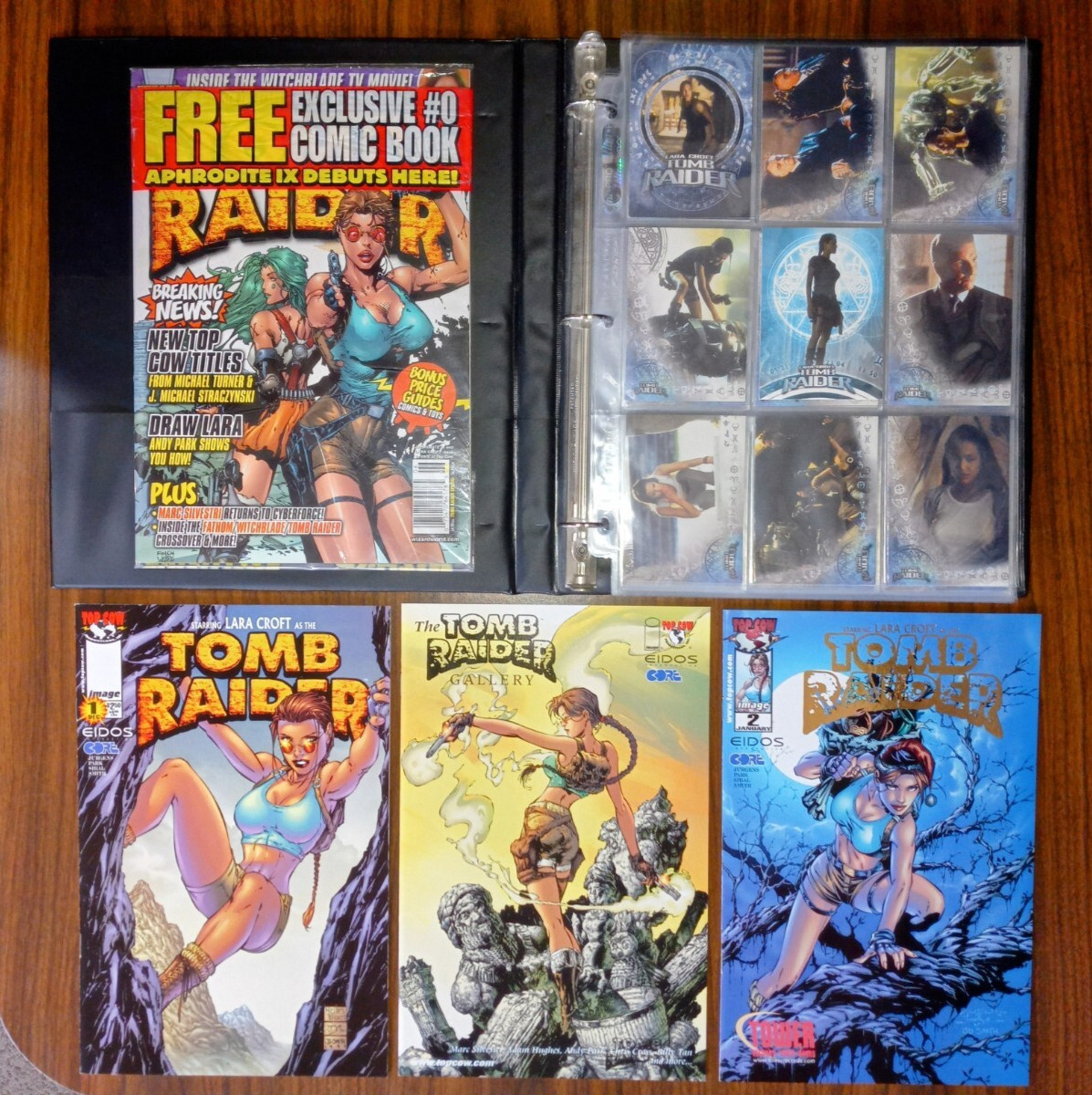 Tomb Raider 1, Gallery, 2 Tower Foil, Special, Movie Card set (Angelina Jolie)