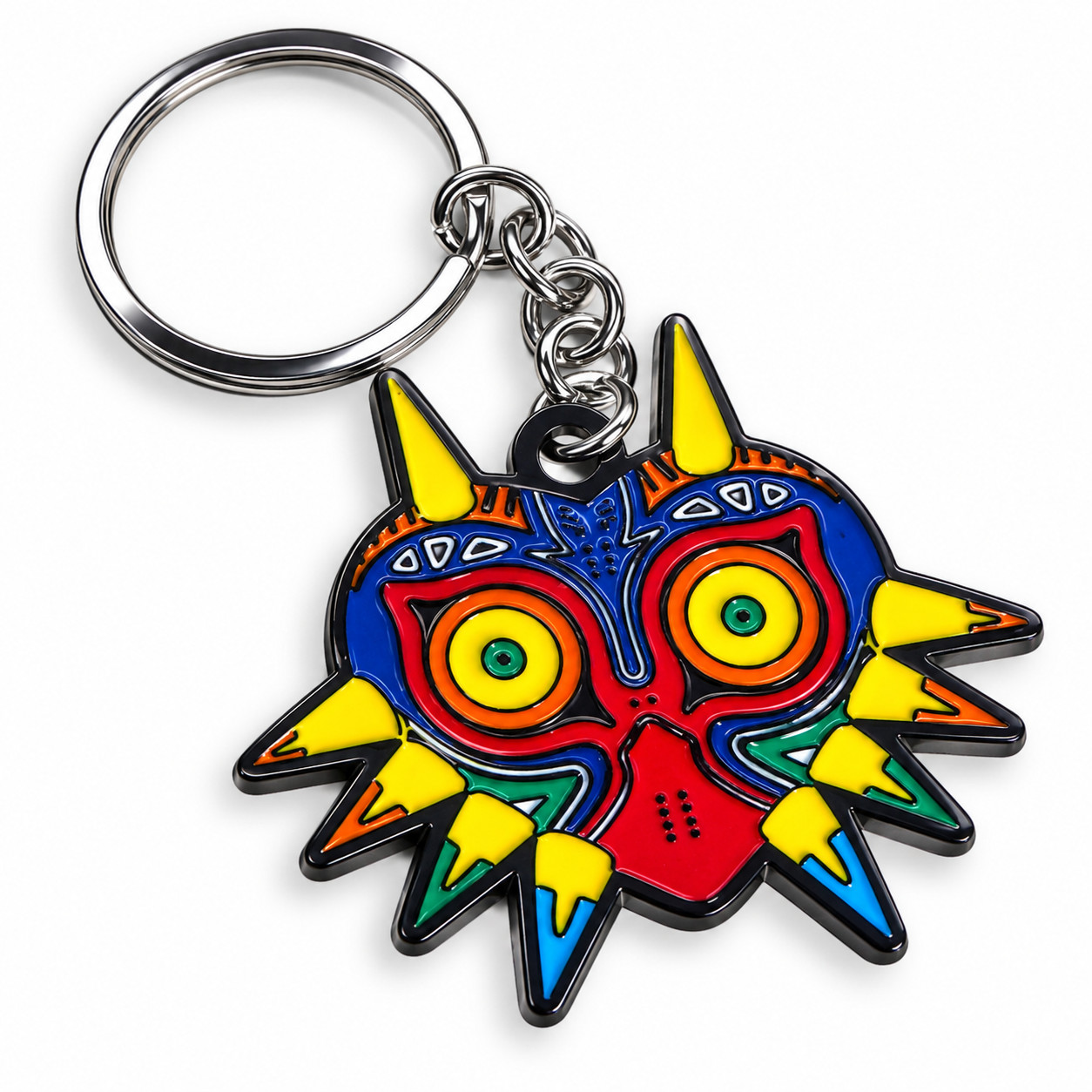 Legend of Zelda Majora's Mask Keychain Skull Kid Colorful Gamer Key Ring
