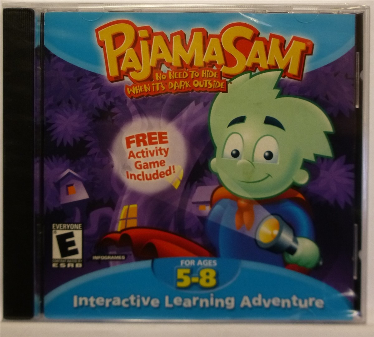 Video Game PC Pajama Sam No Need to Hide When its Dark Outside NEW Jewel no back
