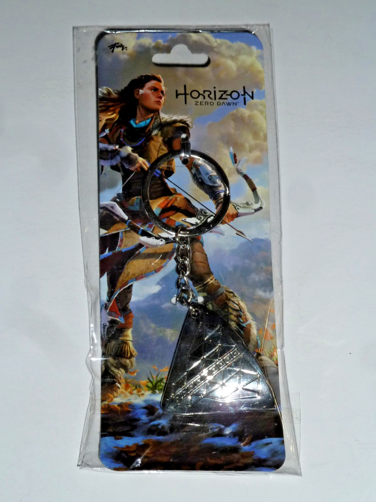 Horizon Zero Dawn video game promo keychain ring fob metal Aloy focus 2019 NEW