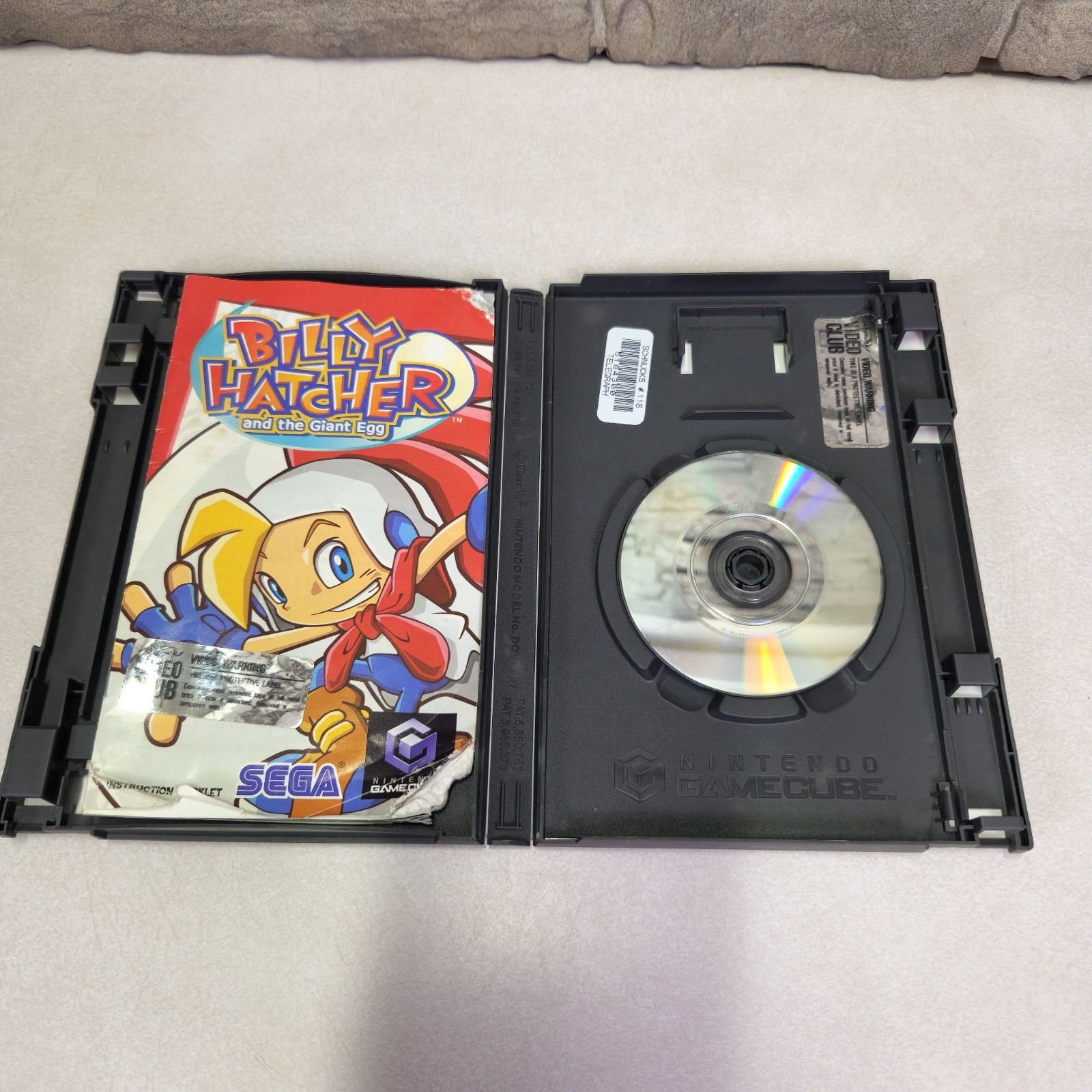 Billy Hatcher and the Giant Egg Nintendo GameCube 2003 Complete CIB Manual