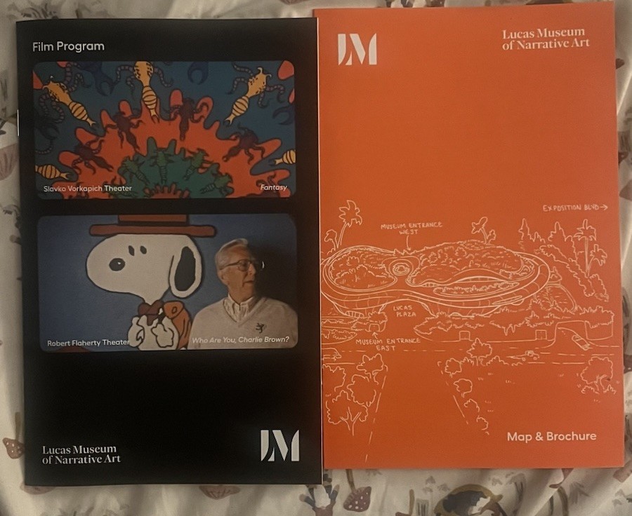 2 George Lucas Museum Brochures, Map & Film Program