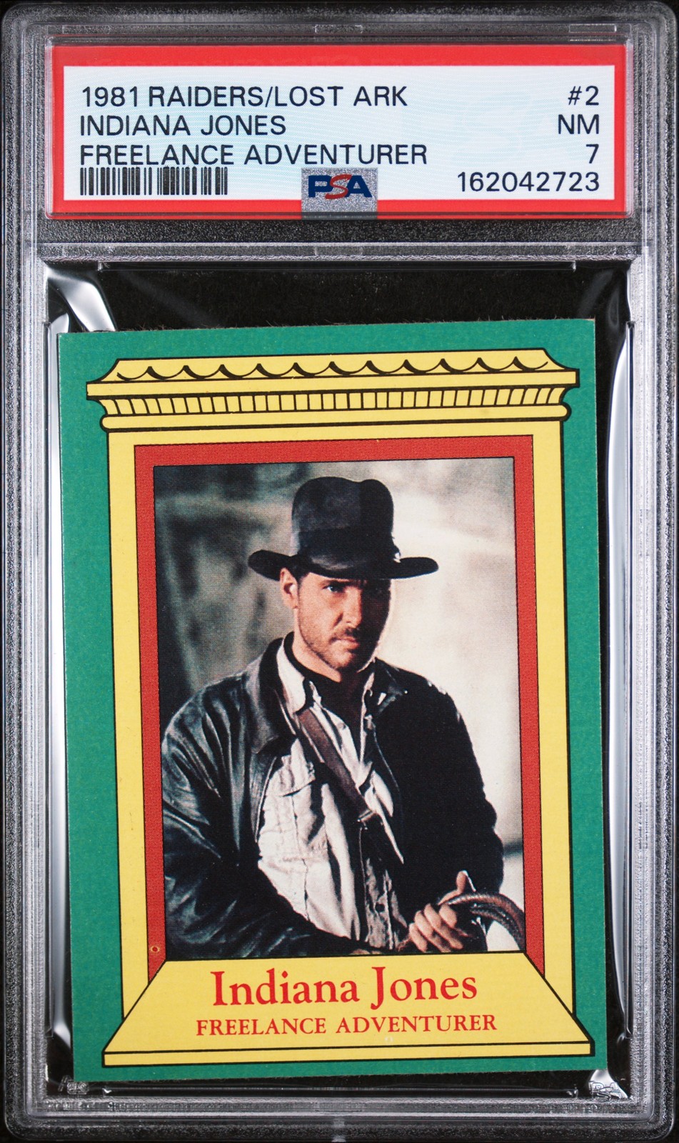 1981 RAIDERS OF THE LOST ARK FREELANCE ADVENTURER #2 INDIANA JONES PSA 7