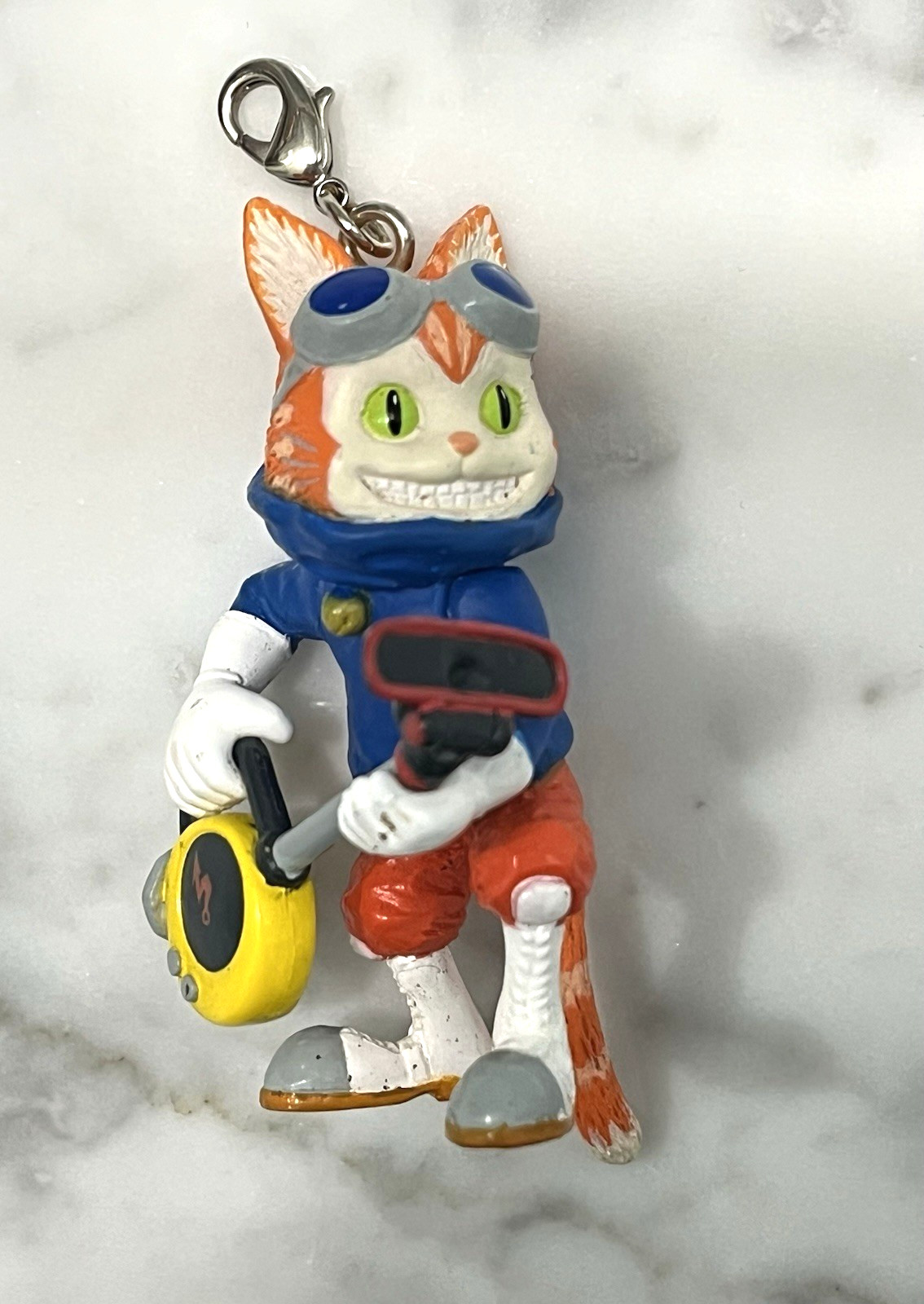 Blinx The Time Sweeper Figure KEYCHAIN From X BOX Microsoft 2002 RARE Read