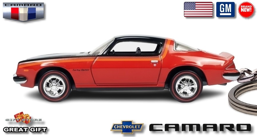 🎁🚦🆕 VERY RARE KEY CHAIN 75/76/77 CHEVY CAMARO RS RALLY SPORT.💕GREAT GIFT💕🎁