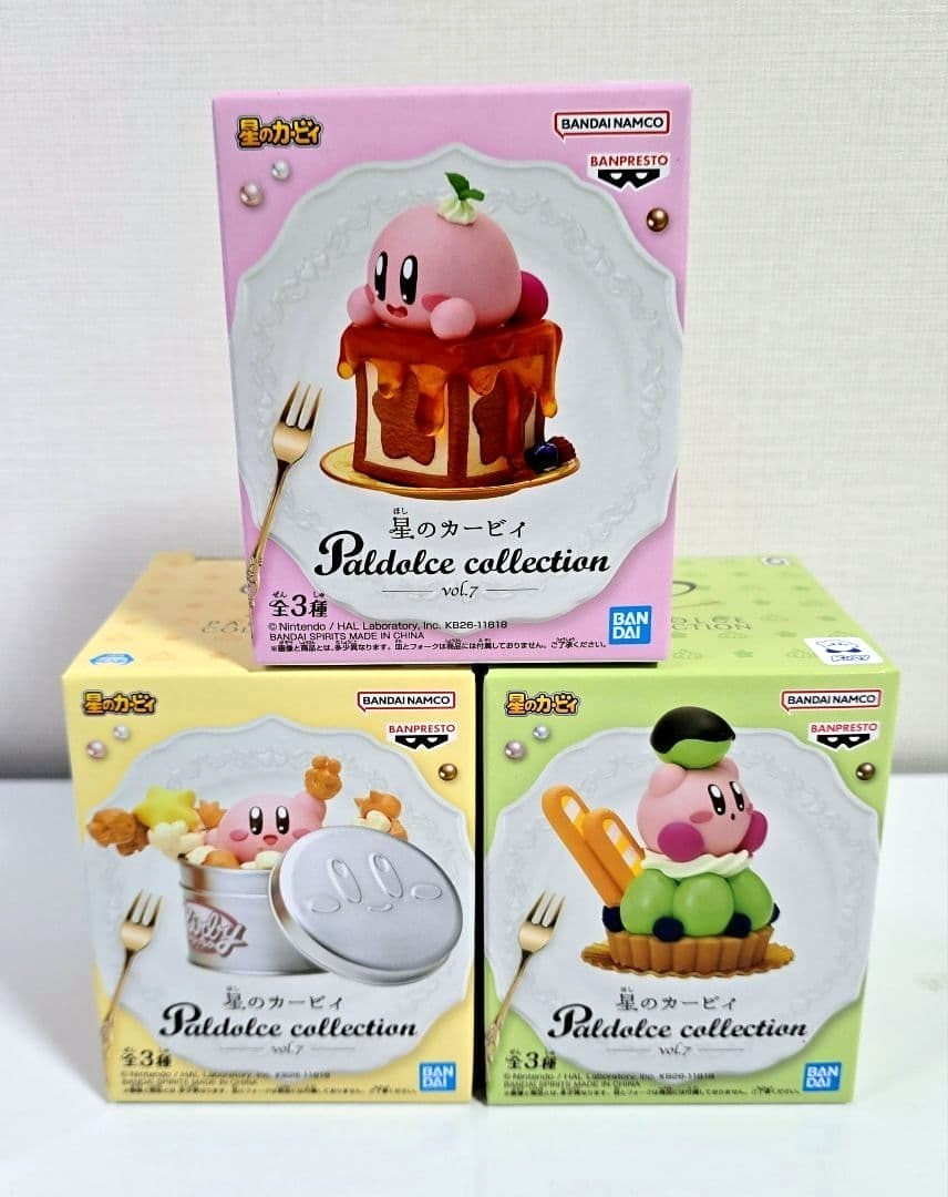 Kirby of the Stars Paldolce collection vol.7 Figure Set of 3 BANPRESTO