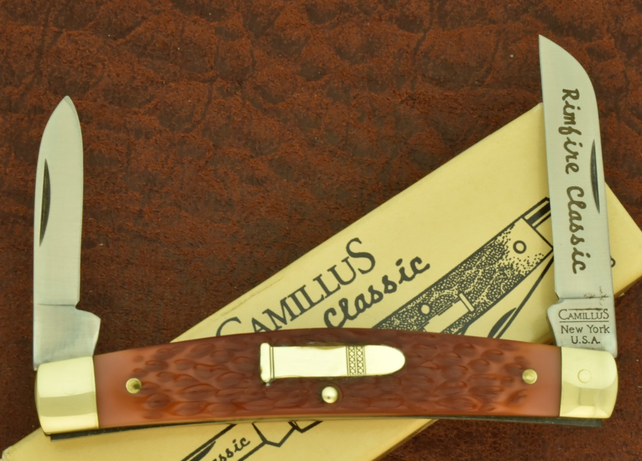 VINTAGE CAMILLUS NEW YORK USA STAGLON DELRIN BULLET CONGRESS KNIFE RIMFIRE 34193
