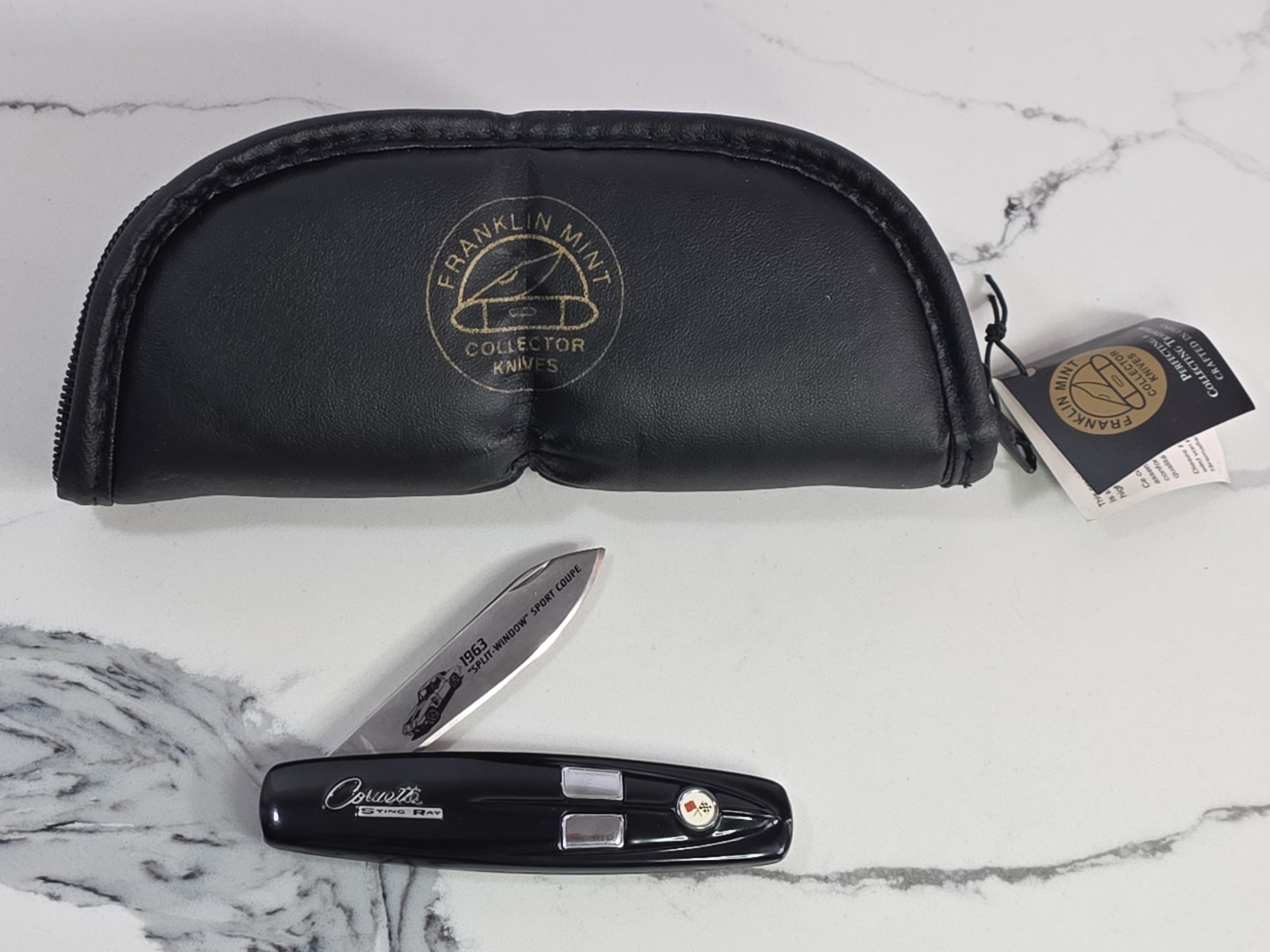 Franklin Mint 1963 Corvette Split Window Sport Coupe Stingray Pocket Knife RARE