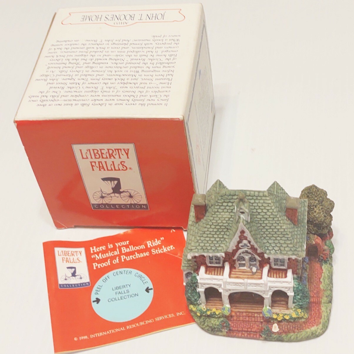 Liberty Falls Collection AH153 John T. Boone's Home 1998 