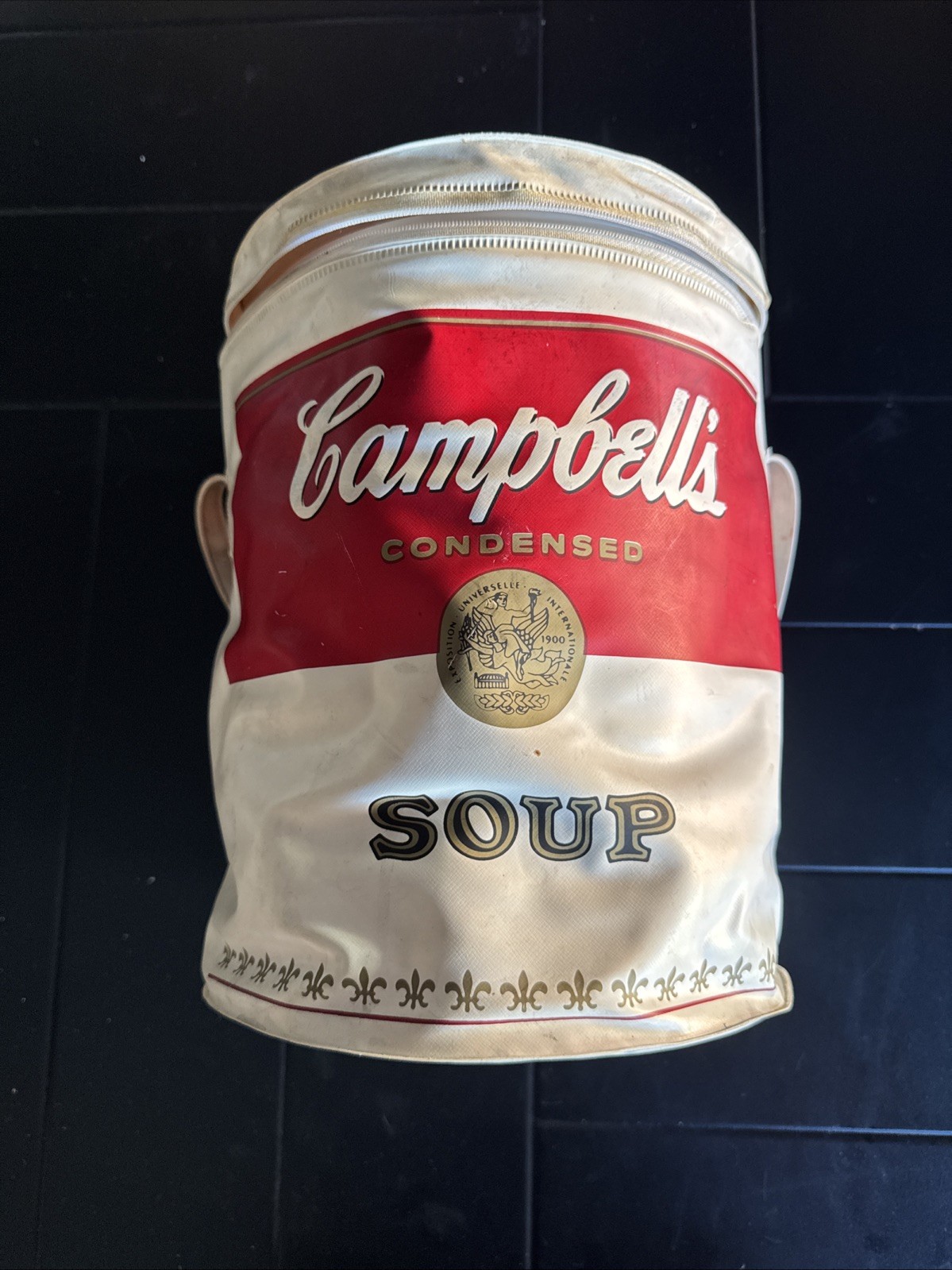 RARE Vintage 1970s Campbells Soup Can Barrel Cooler Bag Insulated Pop Art VTG