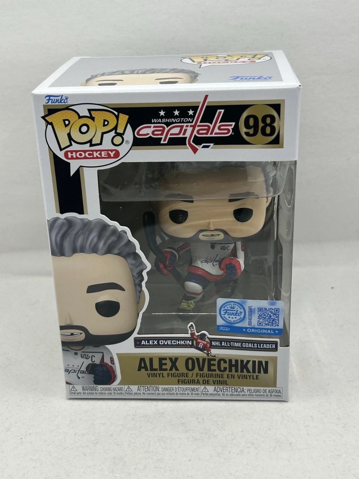Funko POP Alex Ovechkin All Time Goals Leader Washington Capitals GR895 #98 NHL