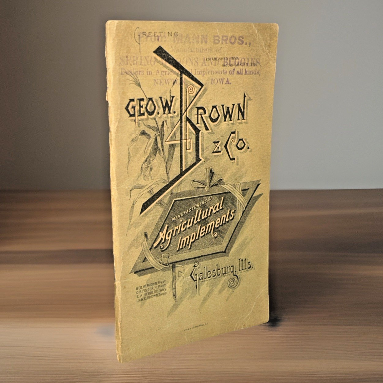Geo. W. Brown and Co ~ Pocket Diary ~ 1891-92 ~ Kansas City Branch ~ Catalog