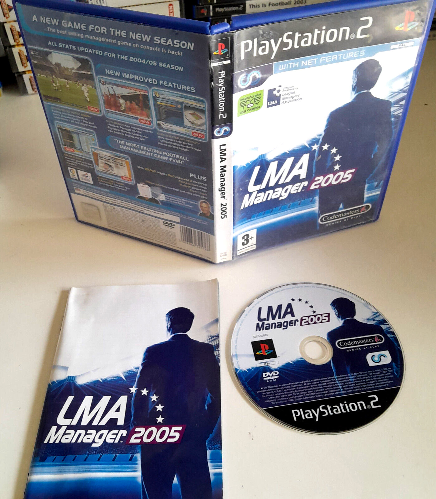 LMA Manager 2005 Ps2 Playstation 2 Sony Vintage Video Game
