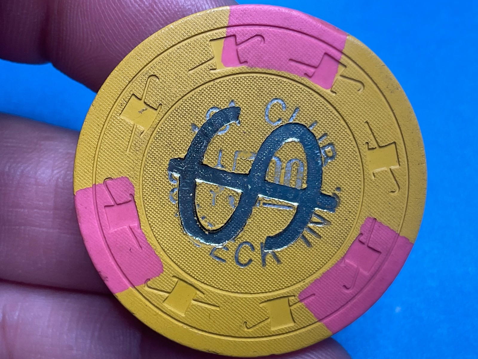 $5——101 CLUB BONBECK INC-——LAS VEGAS NEVADA CASINO  CHIP—————-—Z-5075