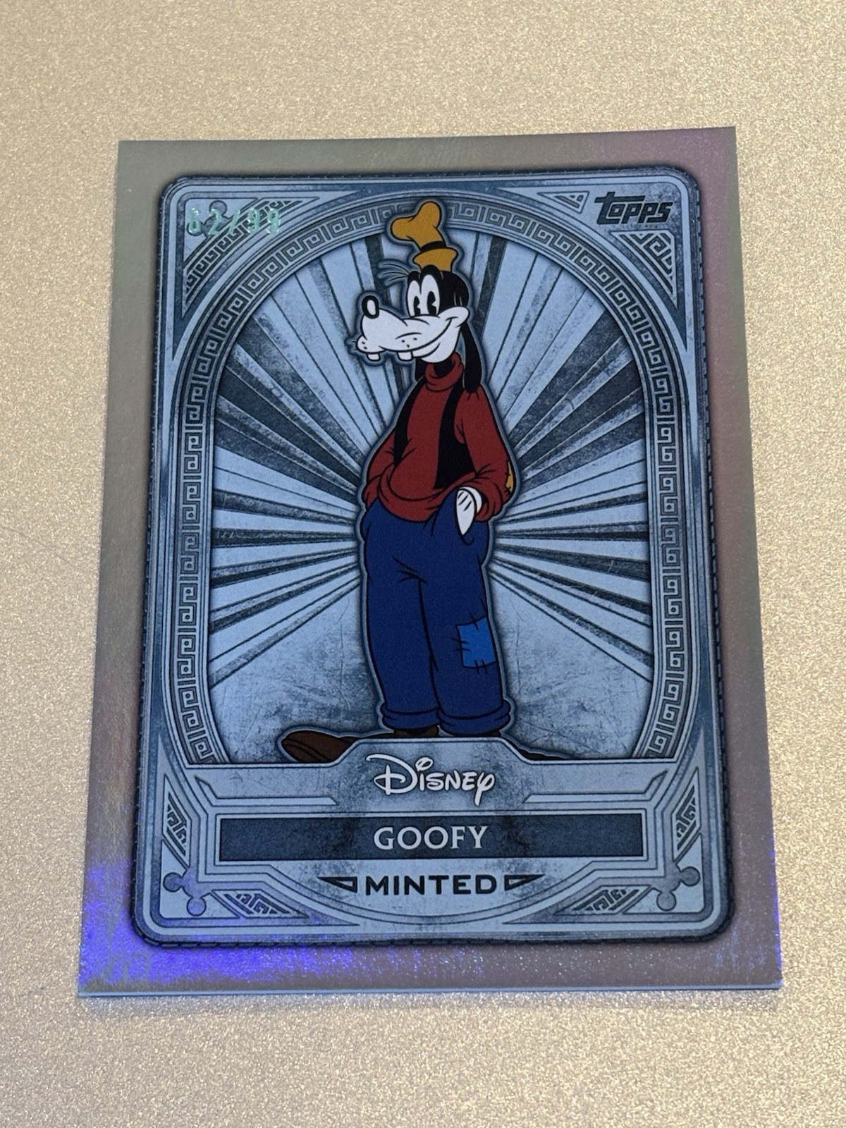 Topps Disney Minted 2025 Goofy #102 /99