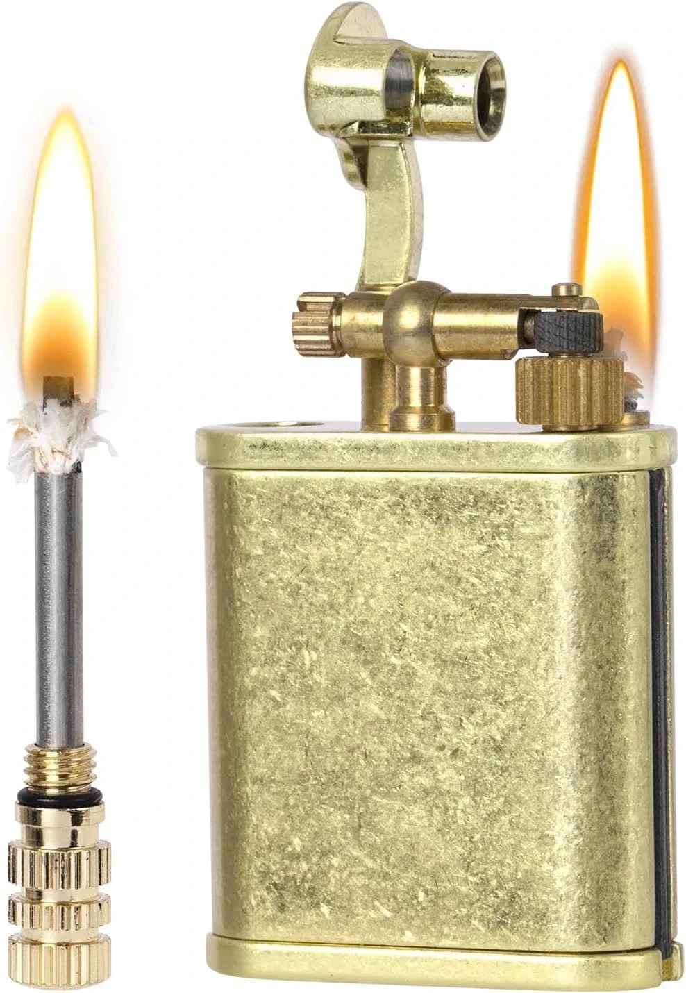 Vintage Trench Lighter Permanent Match Cool Pipe Lighter for Men