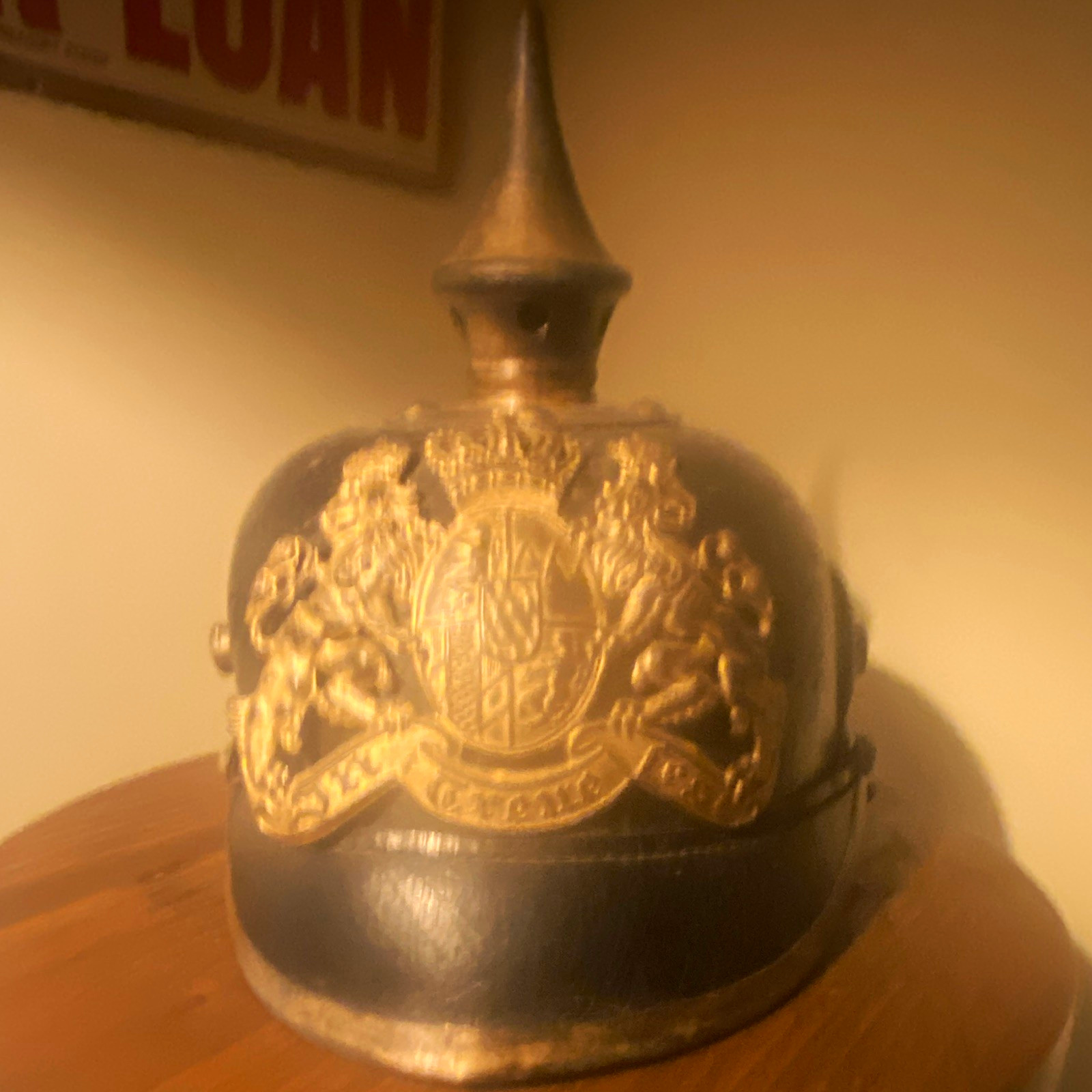 WWI WWI German Bavaria Pickelhaube Spiked Helmet