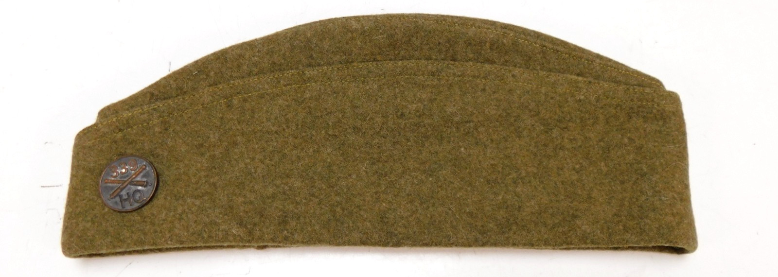 WW1 Army Overseas Garrison Cap 7 1/8 AEF 339th Field Artillery Enlisted Hat 1918