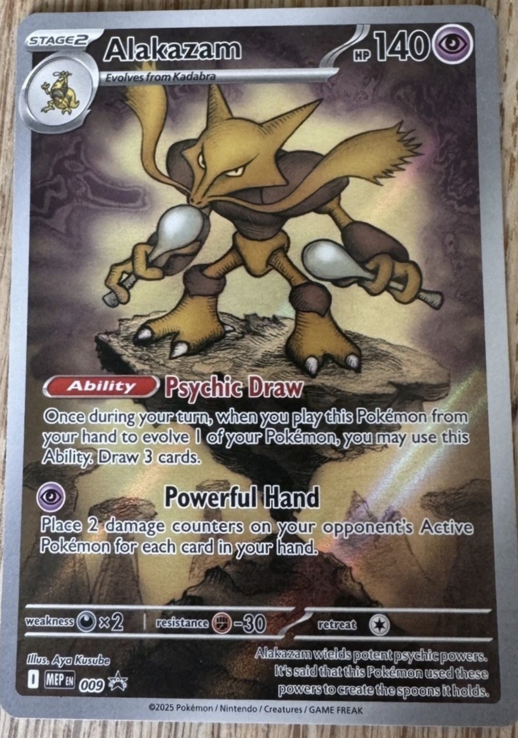 Alakazam - MEP 009 - Mega Evolution Etb Promo - Near Mint