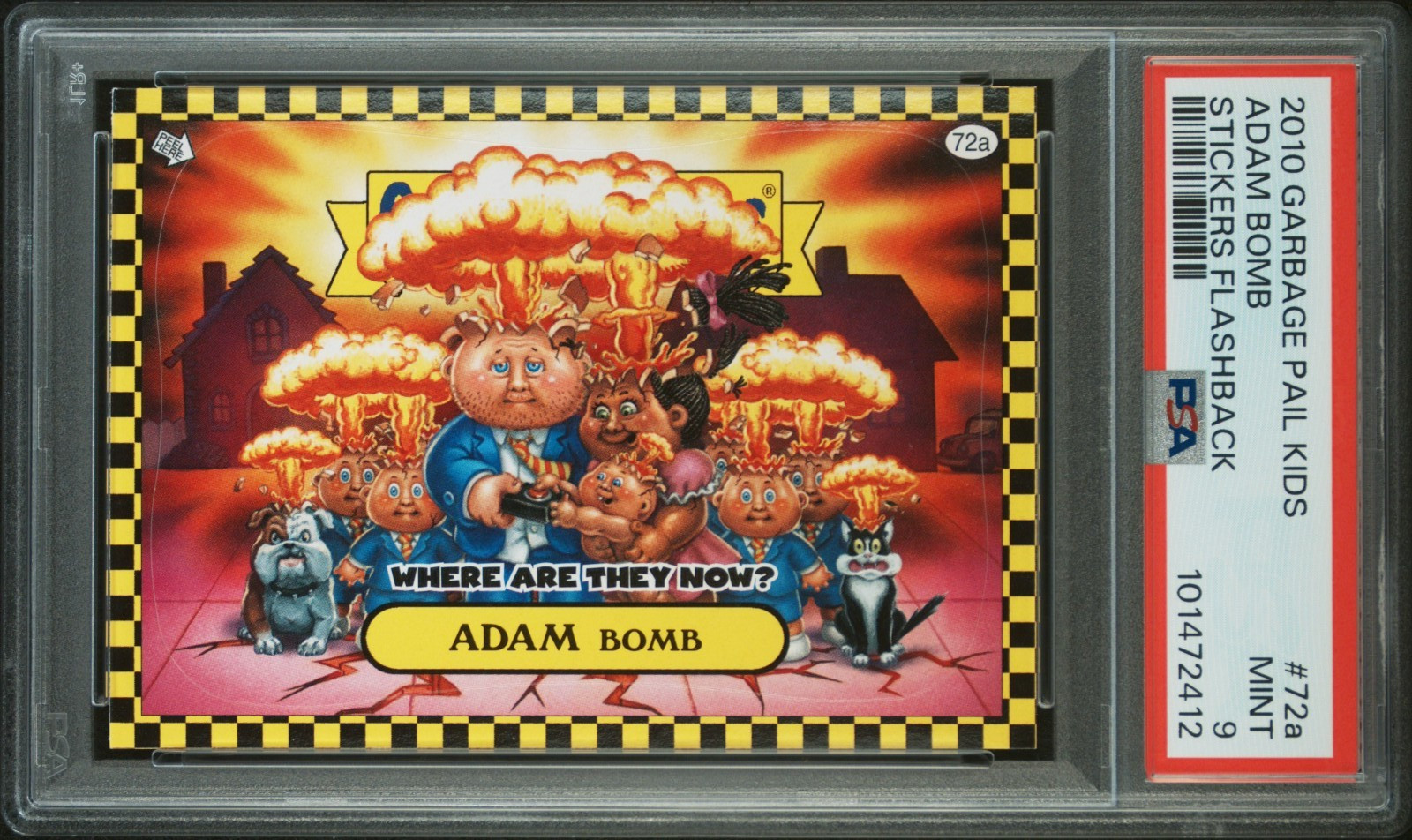 2010 Topps Garbage Pail Kids Flashback Where Are They Now ADAM BOMB 72a PSA 9 MT