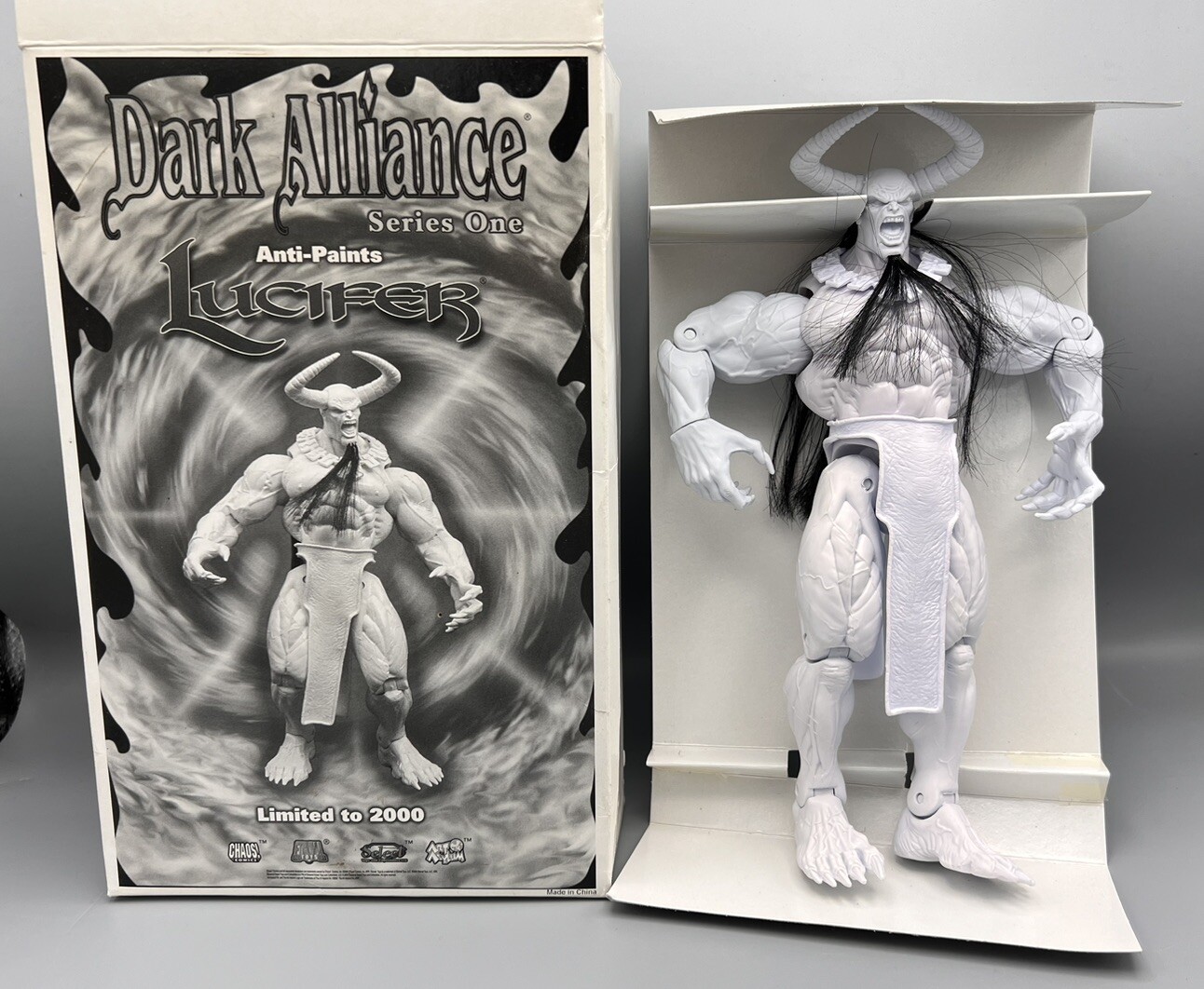 Dark Alliance Series One Anti-Paints LUCIFER Limited to 2000 Chaos Comics White
