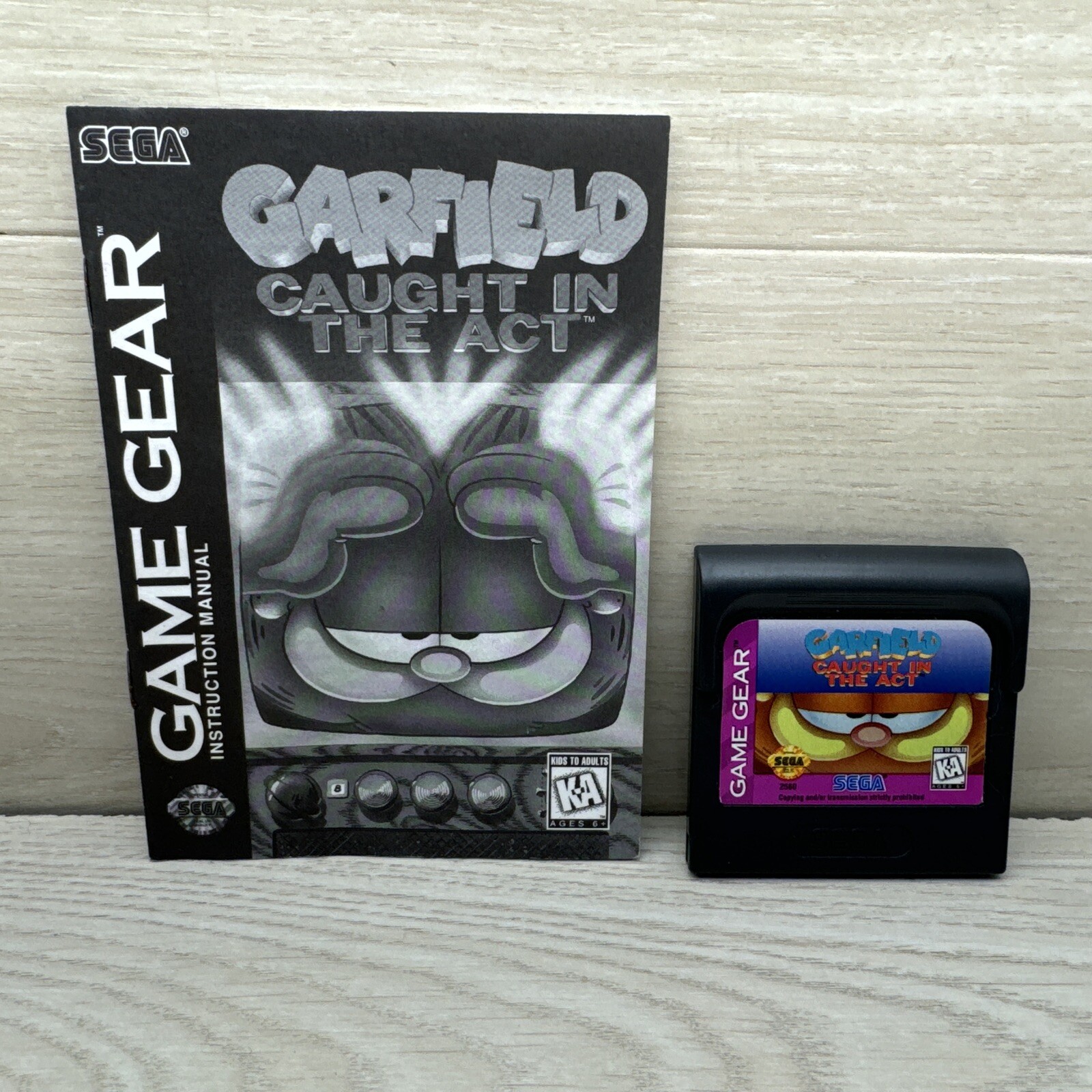 Garfield Caught In The Act Sega Game Gear Game w/ Manual Tested