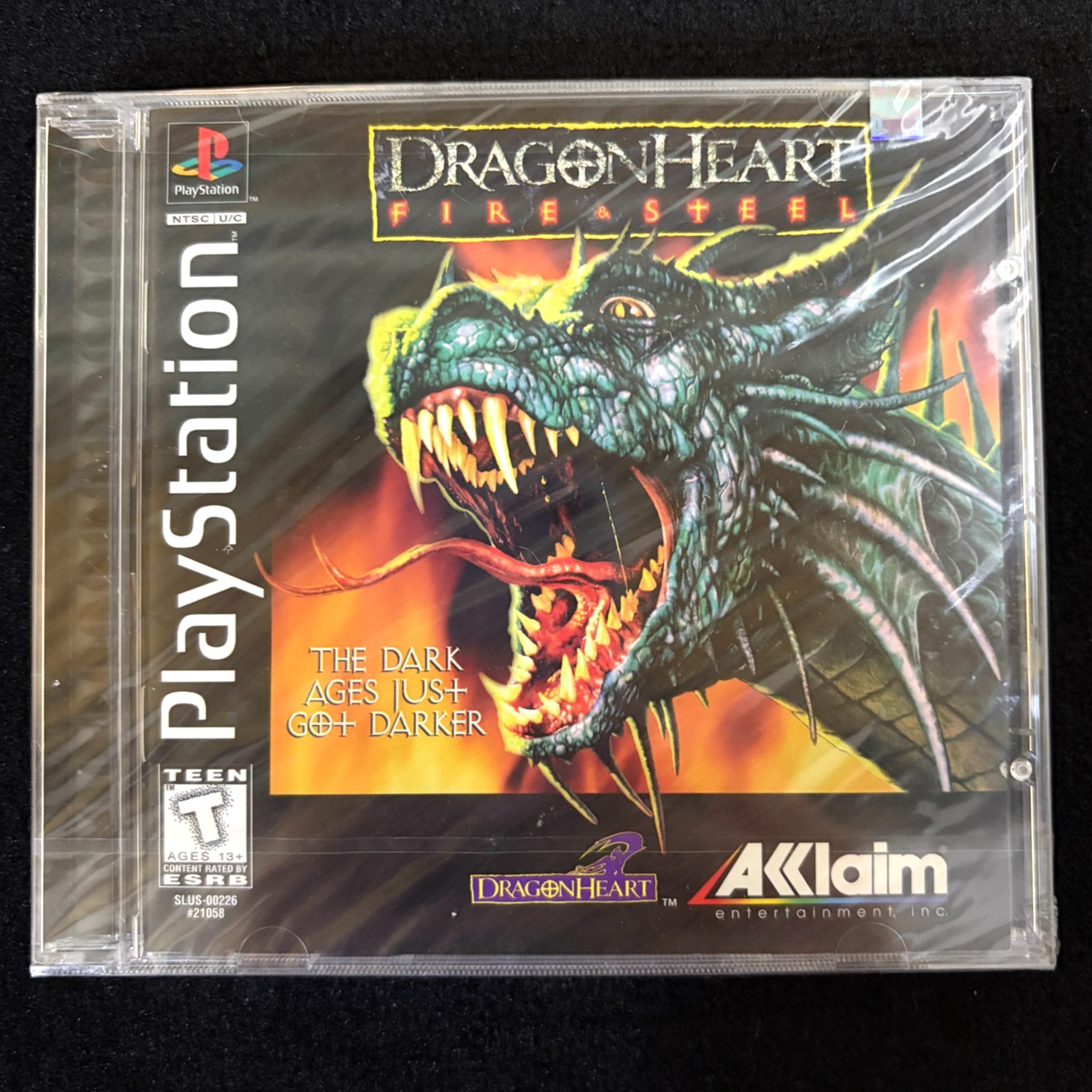 Dragonheart: Fire & Steel Sony PlayStation 1, 1996 black label new sealed