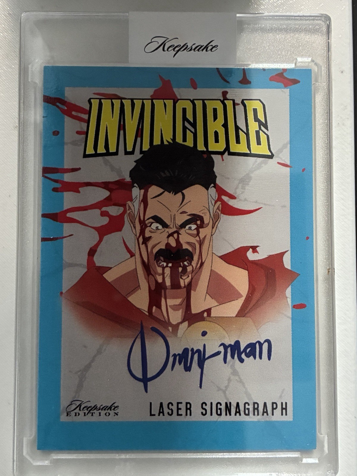 2026 Keepsake Invincible Omni-Man Laser Blood Signagraph #315 1/25 ALPHA