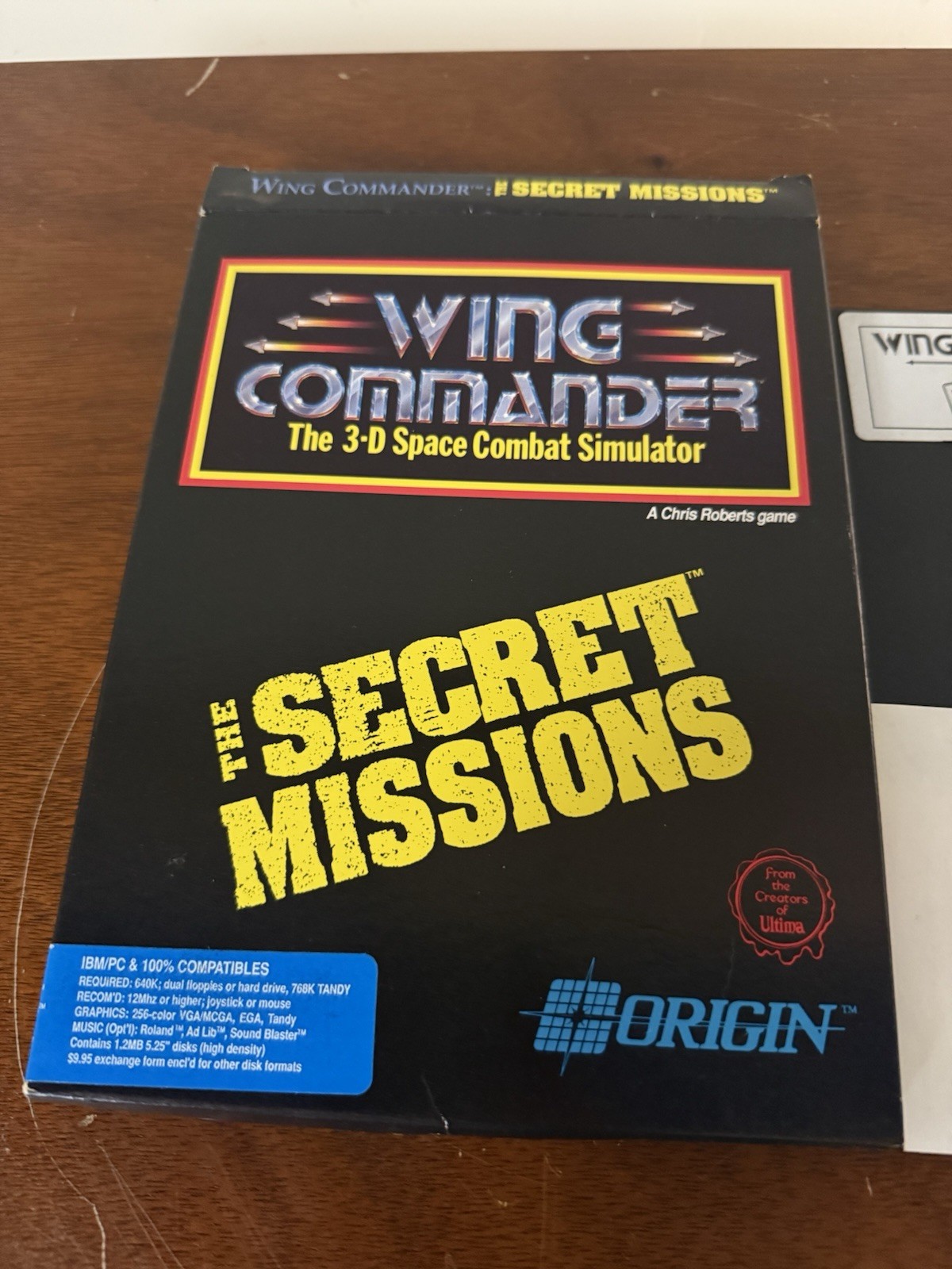 Wing Commander Computer Game PC 5.25
