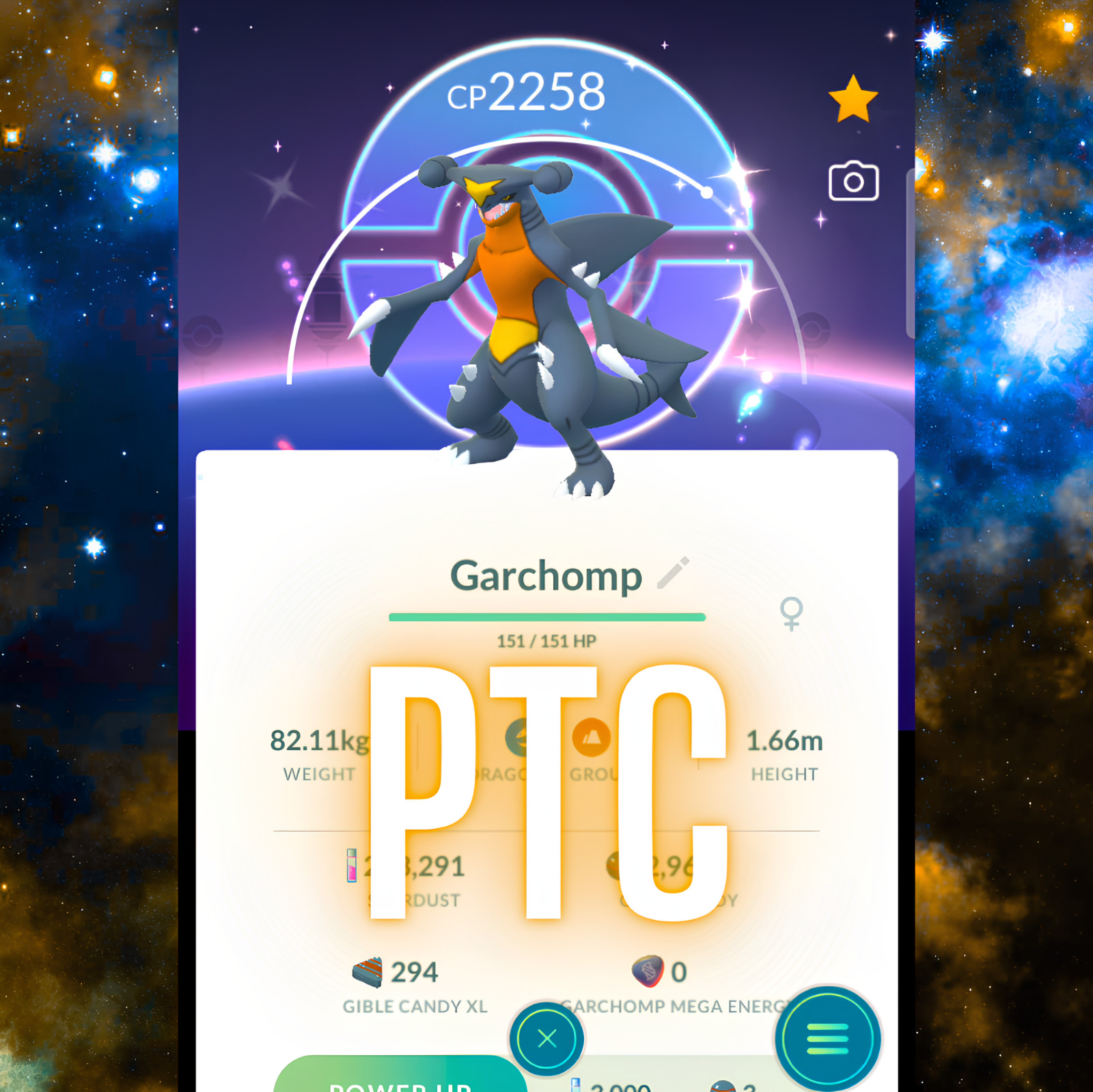 Pokémon Shiny Garchomp Special BG + Legacy Earth Power | mini PTC | Go ✨
