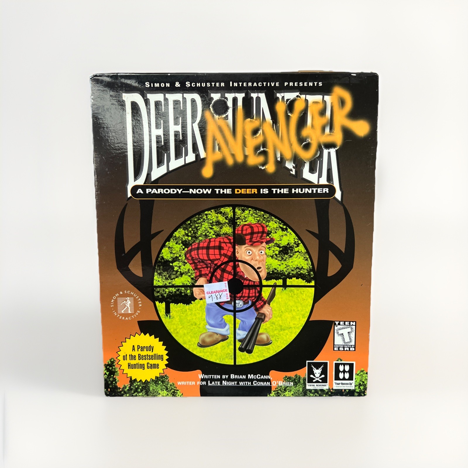 Deer Hunter Parody 1998 Deer Avenger BIG Box PC Brand New Sealed