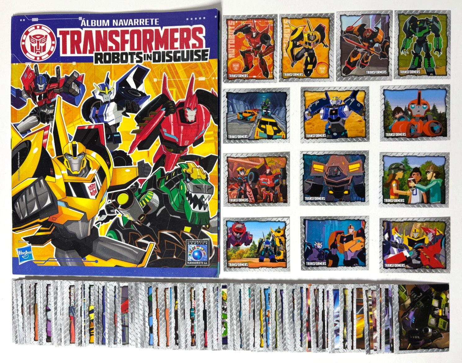 ALBUM TRANSFORMERS Robots In Disguise + Full Set 212/212 Peru Navarrete 2016 OP