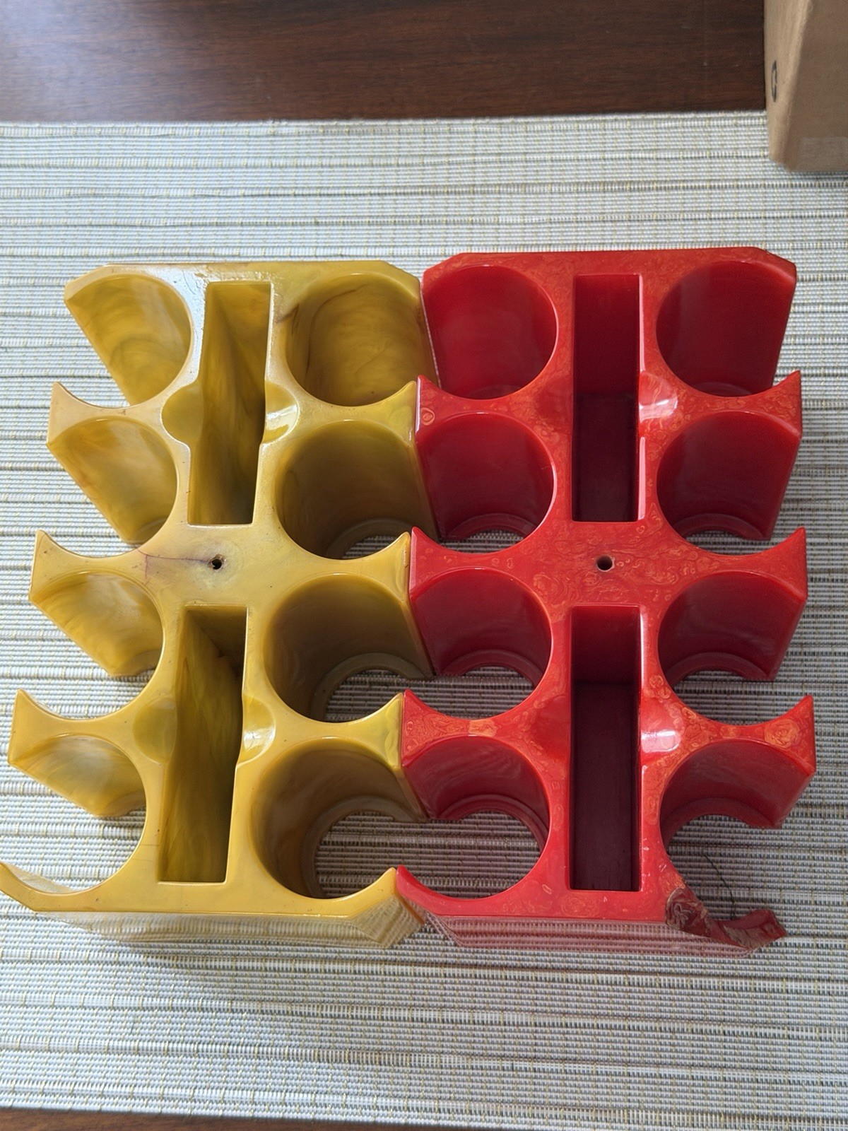 Vintage Catalin Bakelite Poker Caddy Please Checked All Pictures Set Off 2 Pcs