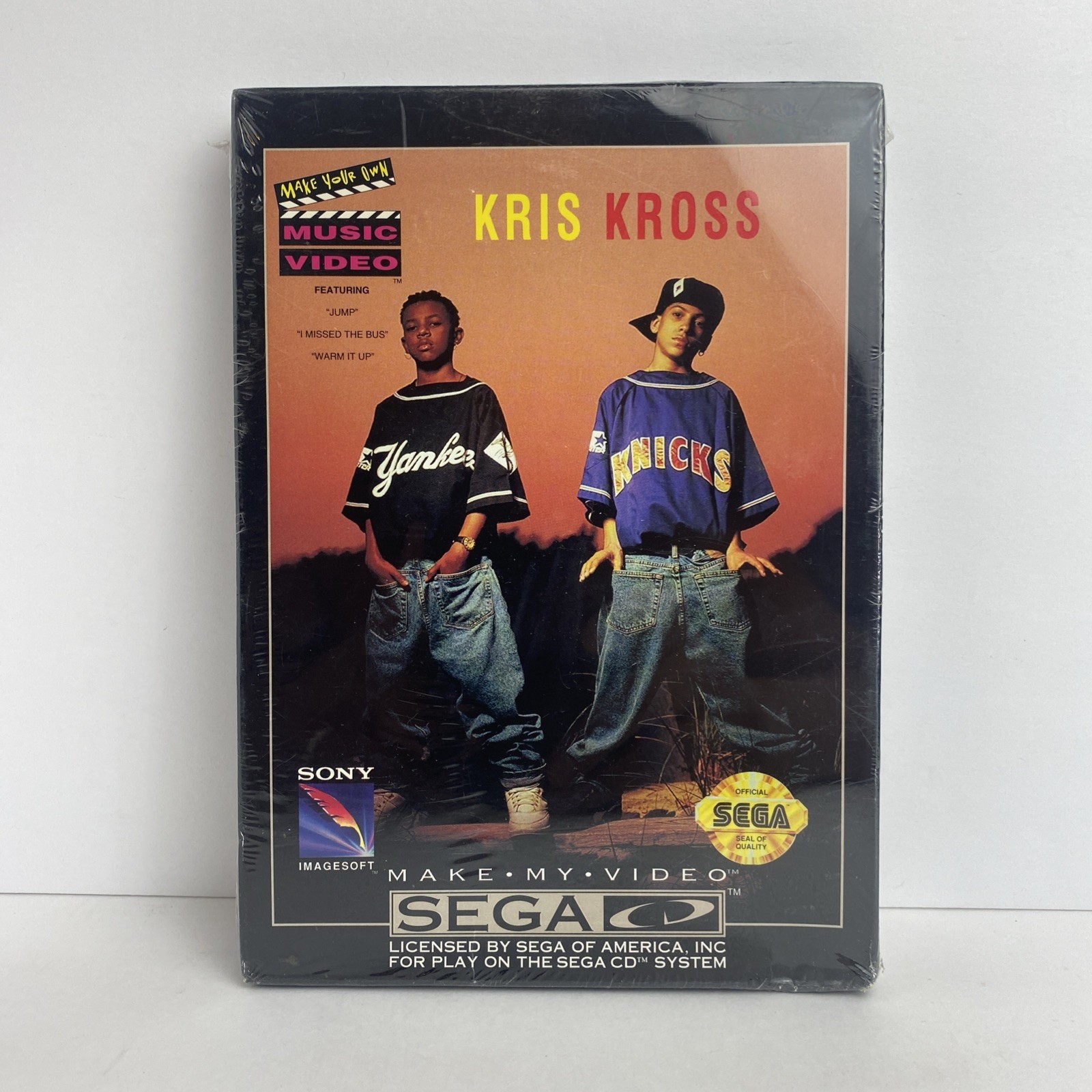 Kris Kross: Make My Video (Sega CD, 1992) Brand New Holes In Seal