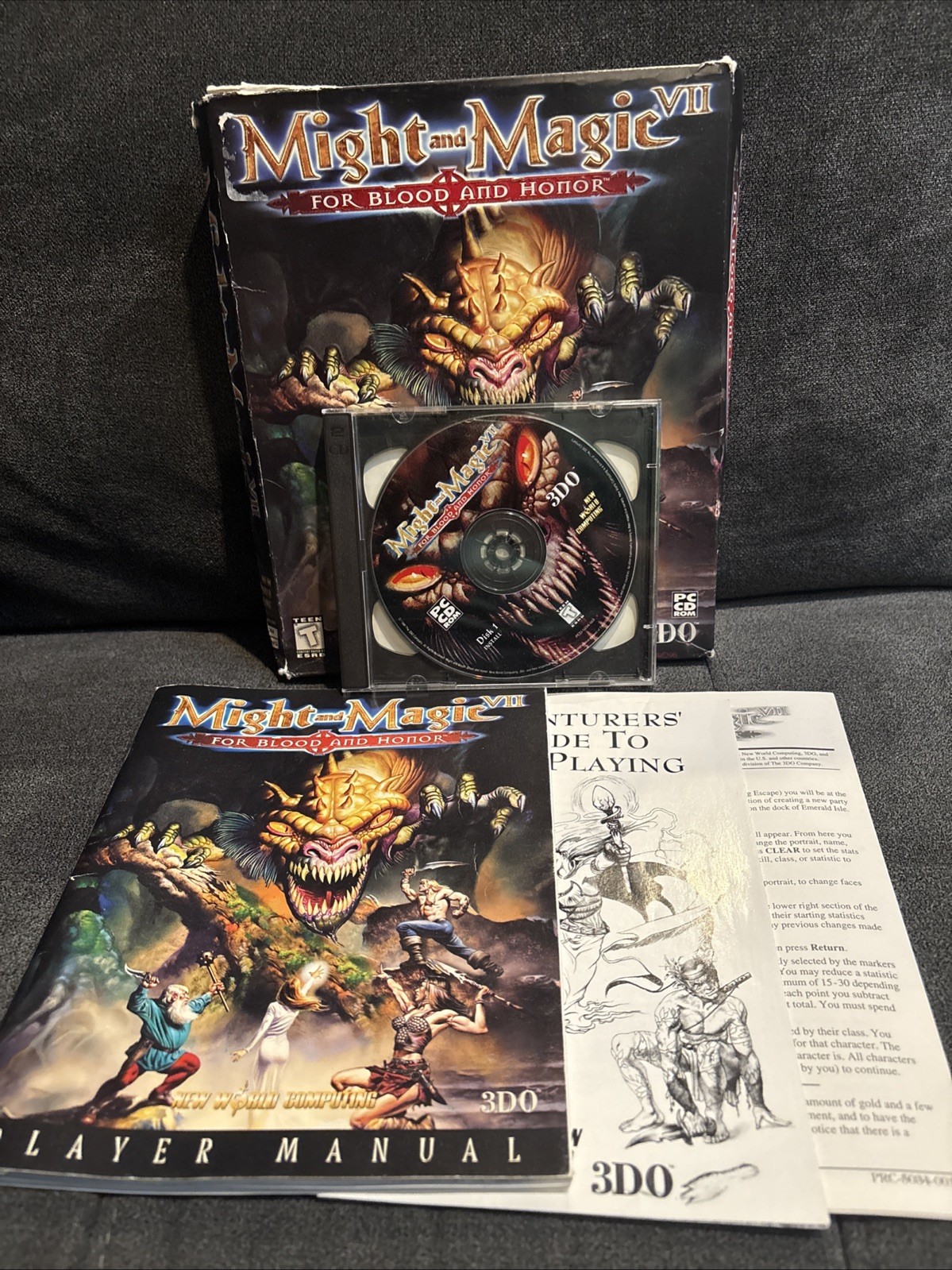 Might and Magic VII: For Blood and Honor (PC, 1999) Big Box, Complete