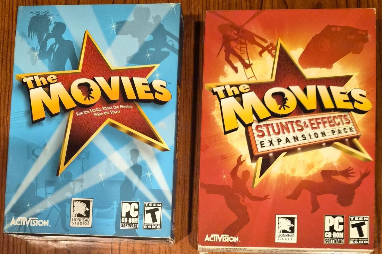 The Movies & Expansion Pack -PC Game - 2005 - FACTORY SEALED - NEVER OPENED