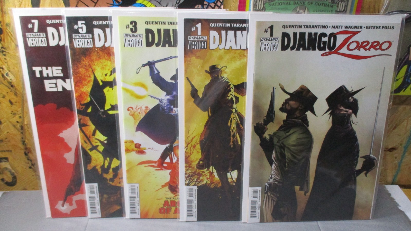 DJANGO ZORRO 1-7 FULL SET + #1 VARIANT WITH COVER 2014 DYNAMITE ENTERTAINMENT 