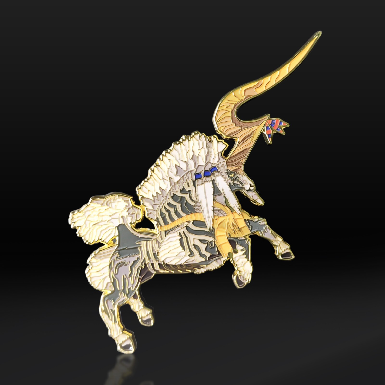 Ixion Enamel Pin -  Final Fantasy X Aeon Video Game Collectible Pin